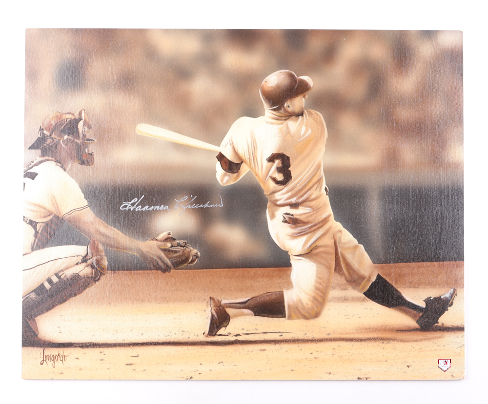 Harmon Killebrew Signed Twins Gary Longordo Art Print on Canvas (MAB & PA) at PristineAuction.com Harmon Killebrew Signed Twins Gary Longordo Art Print on Canvas (MAB & PA) at PristineAuction.com