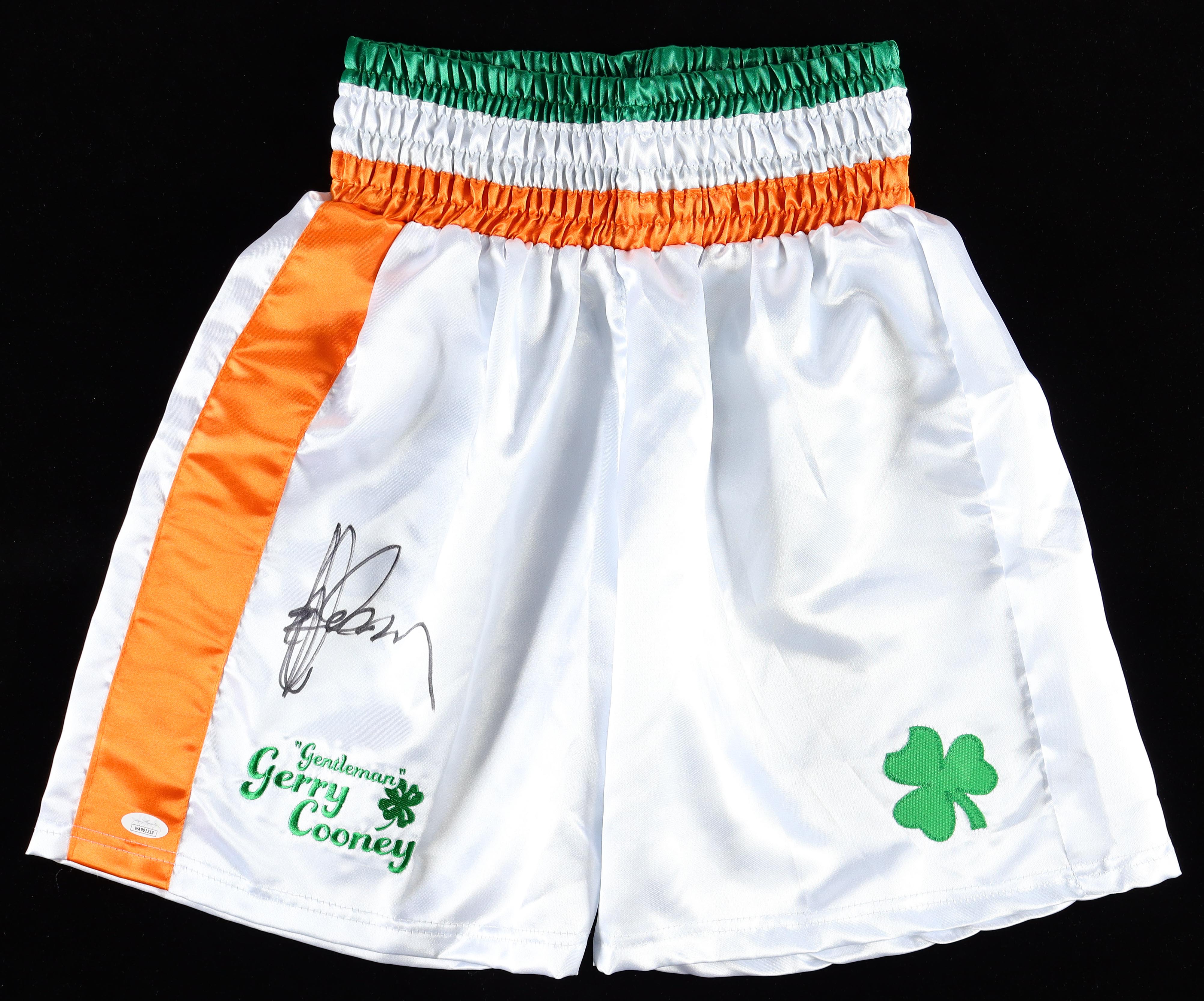 Gerry Cooney Signed Boxing Trunks (JSA) at PristineAuction.com Gerry Cooney Signed Boxing Trunks (JSA) at PristineAuction.com