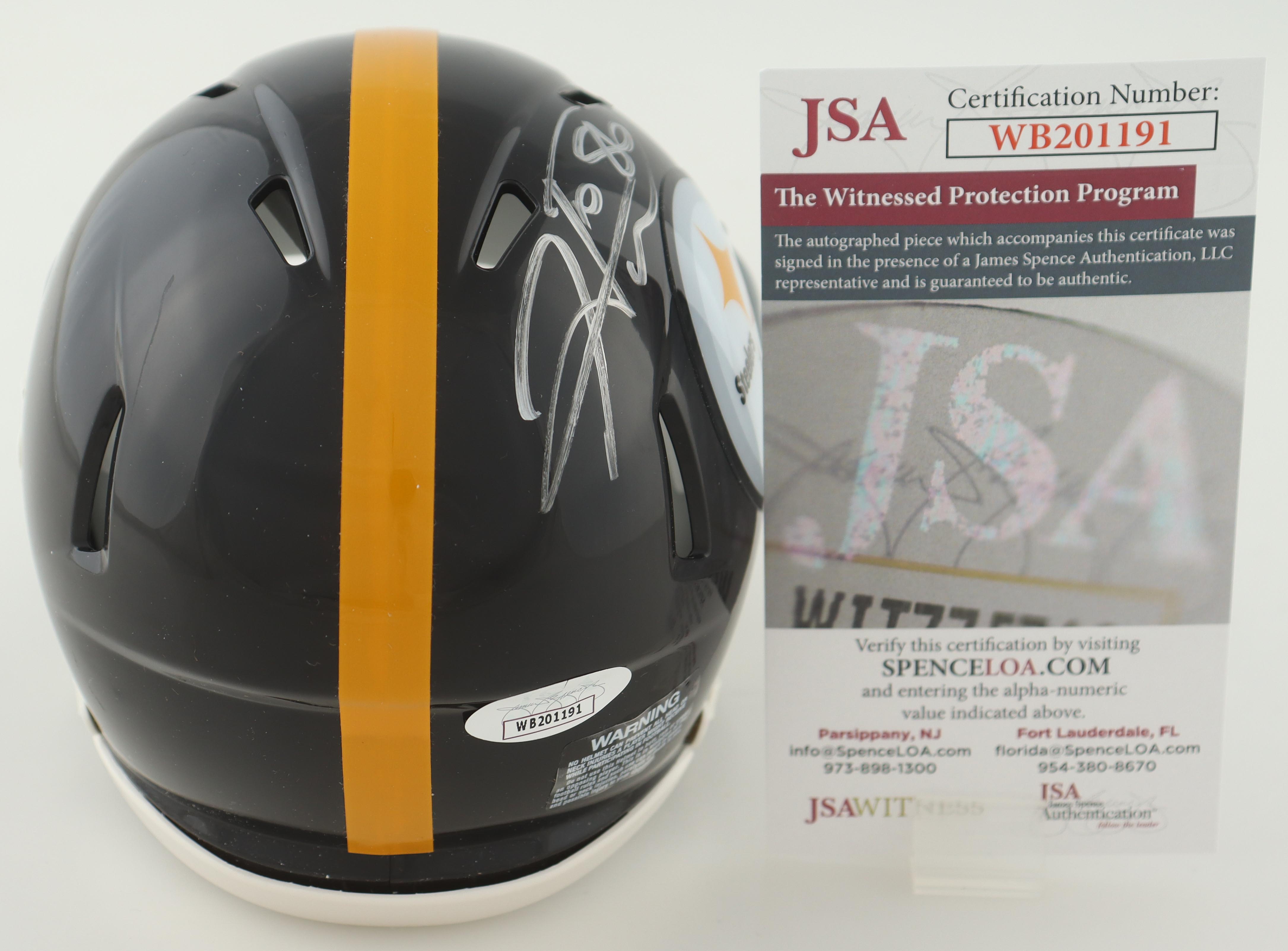 Hines Ward Signed Steelers Mini Helmet (JSA) at PristineAuction.com Hines Ward Signed Steelers Mini Helmet (JSA) at PristineAuction.com