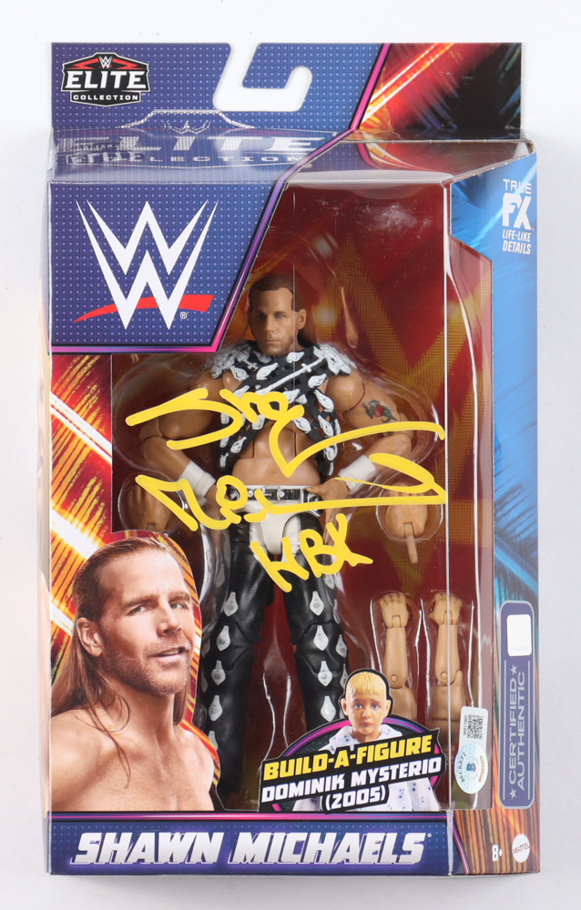 Shawn Michaels Signed WWE Elite Collection Action Figure Inscribed "HBK" (Beckett) at PristineAuction.com Shawn Michaels Signed WWE Elite Collection Action Figure Inscribed "HBK" (Beckett) at PristineAuction.com
