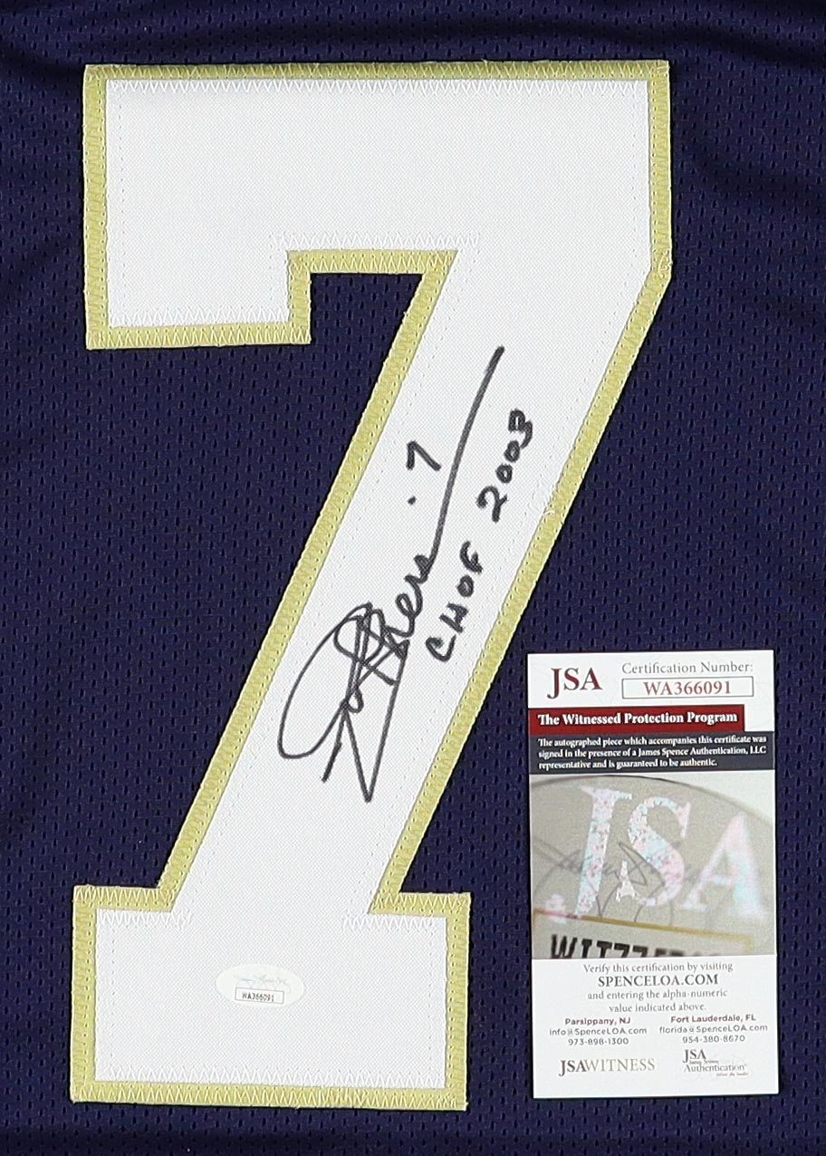 Joe Theismann Signed Jersey Inscribed "CHOF 2003" (JSA) at PristineAuction.com Joe Theismann Signed Jersey Inscribed "CHOF 2003" (JSA) at PristineAuction.com