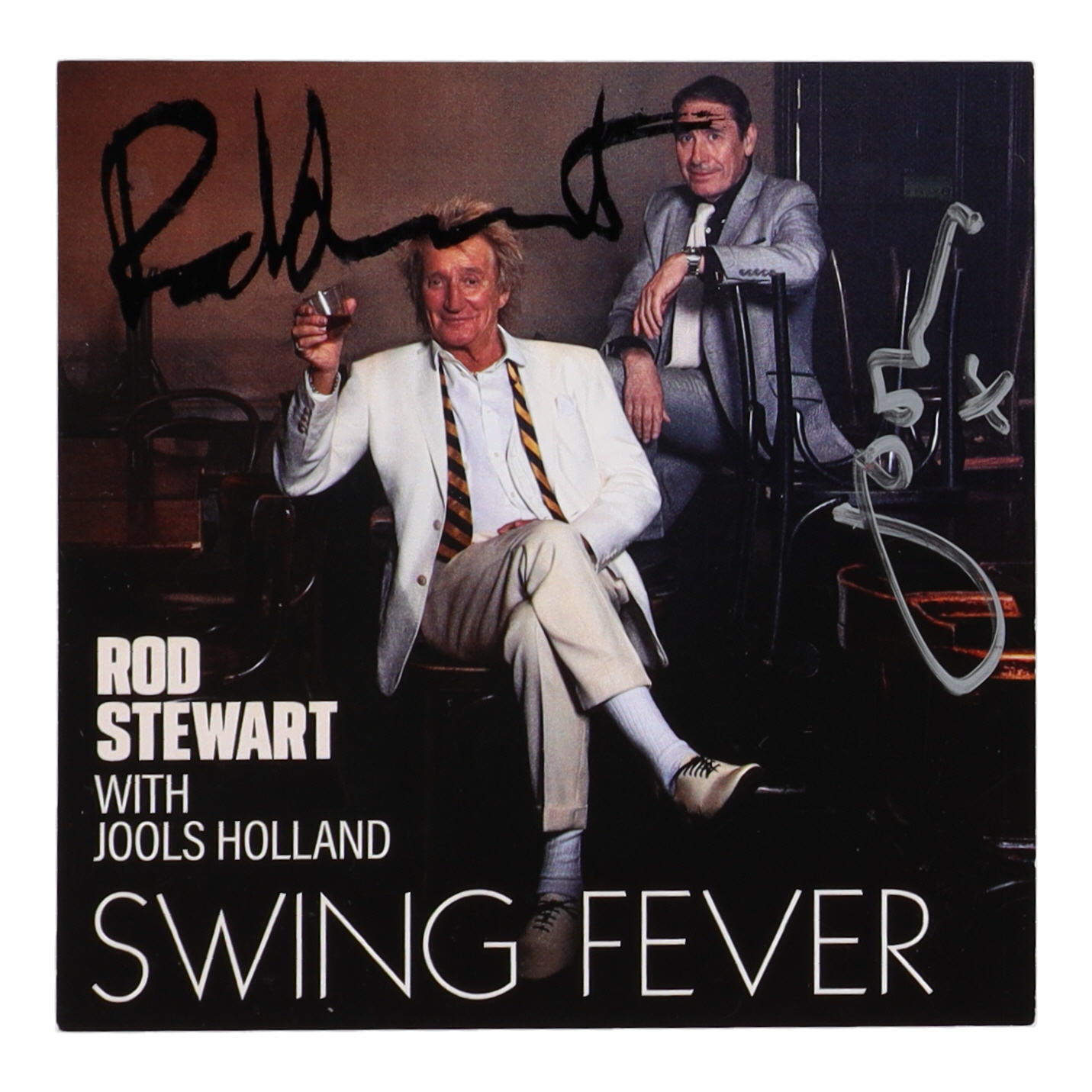 Rod Stewart & Jools Holland Signed "Swing Fever" CD Insert (Beckett) at PristineAuction.com Rod Stewart & Jools Holland Signed "Swing Fever" CD Insert (Beckett) at PristineAuction.com