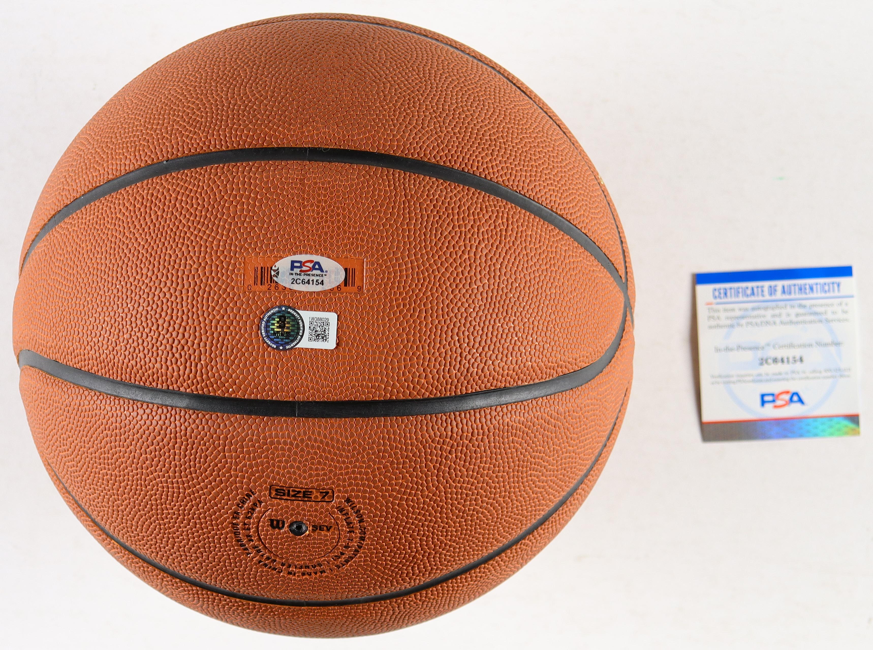 Larry Bird & Magic Johnson Signed NCAA Final Four Basketball With Acrylic Display Case (PSA & Beckett) at PristineAuction.com Larry Bird & Magic Johnson Signed NCAA Final Four Basketball With Acrylic Display Case (PSA & Beckett) at PristineAuction.com