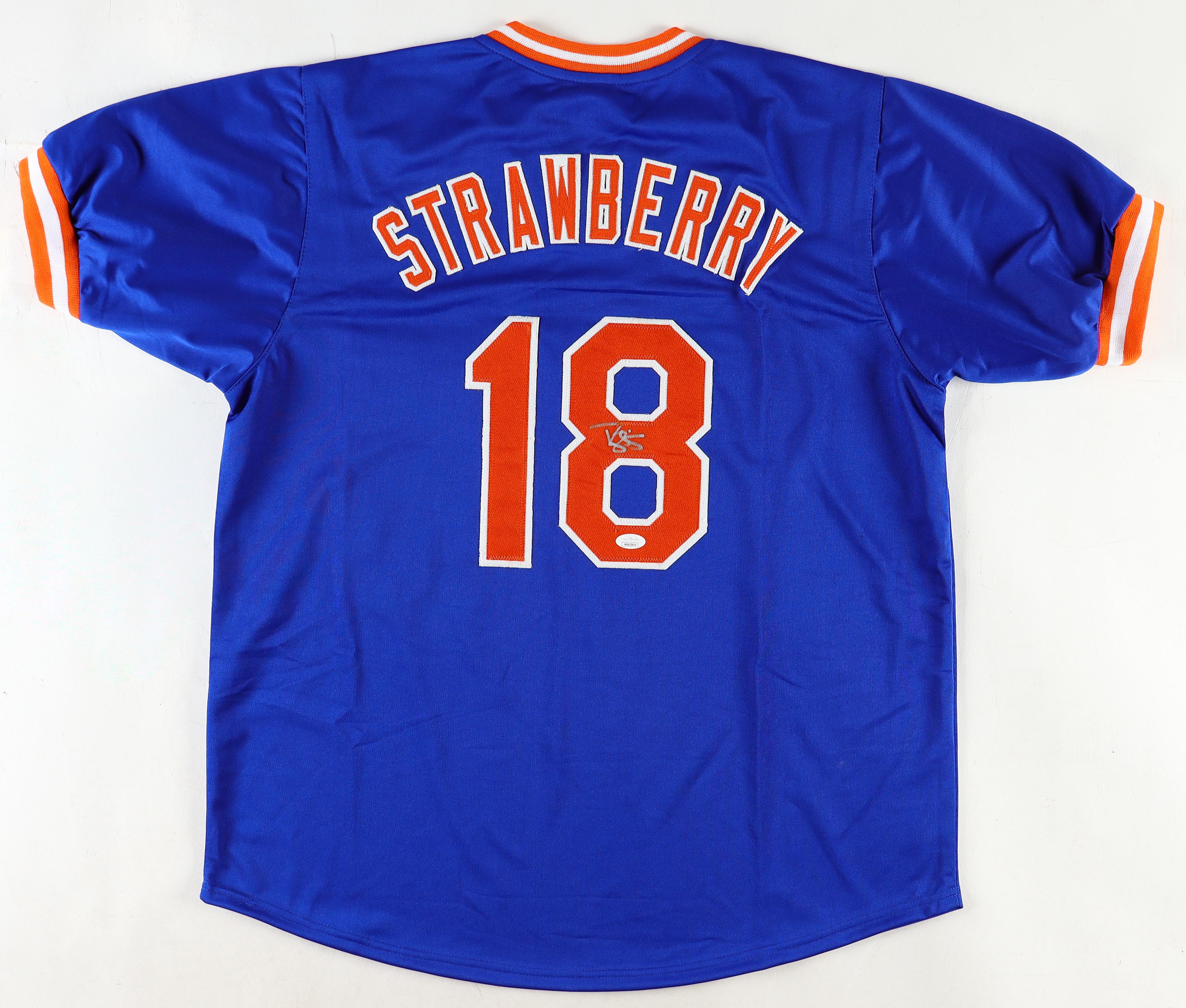 Darryl Strawberry Signed Jersey (JSA) at PristineAuction.com Darryl Strawberry Signed Jersey (JSA) at PristineAuction.com