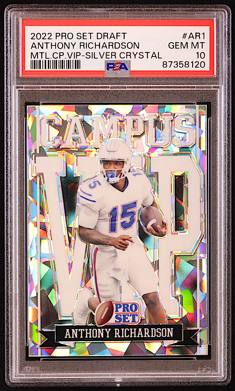 Anthony Richardson 2022 Leaf Pro Set Metal Draft Prospects Campus VIP ...