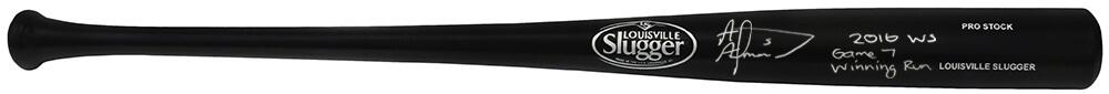 Albert Almora Signed Louisville Slugger Baseball Bat Inscribed "2016 WS Game 7 Winning Run" (Schwartz) at PristineAuction.com Albert Almora Signed Louisville Slugger Baseball Bat Inscribed "2016 WS Game 7 Winning Run" (Schwartz) at PristineAuction.com