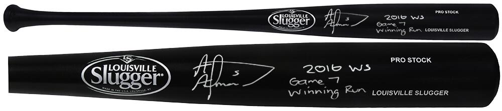 Albert Almora Signed Louisville Slugger Baseball Bat Inscribed "2016 WS Game 7 Winning Run" (Schwartz) at PristineAuction.com Albert Almora Signed Louisville Slugger Baseball Bat Inscribed "2016 WS Game 7 Winning Run" (Schwartz) at PristineAuction.com
