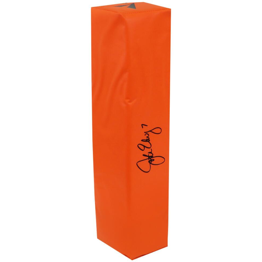 john-elway-signed-end-zone-pylon-schwartz-pristine-auction