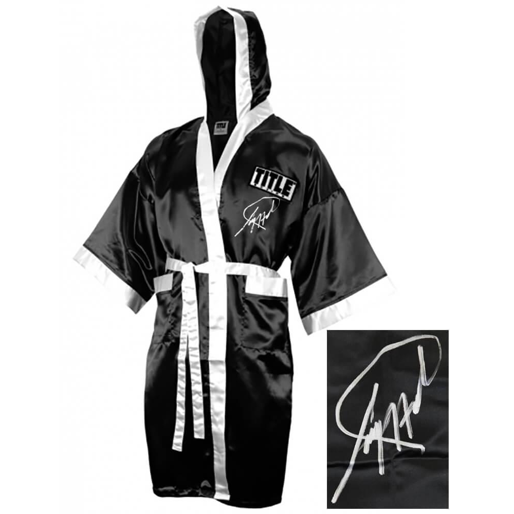 Larry Holmes Signed Title Boxing Robe Schwartz Pristine Auction larry-holmes-signed-title-boxing-robe-schwartz-pristine-auction