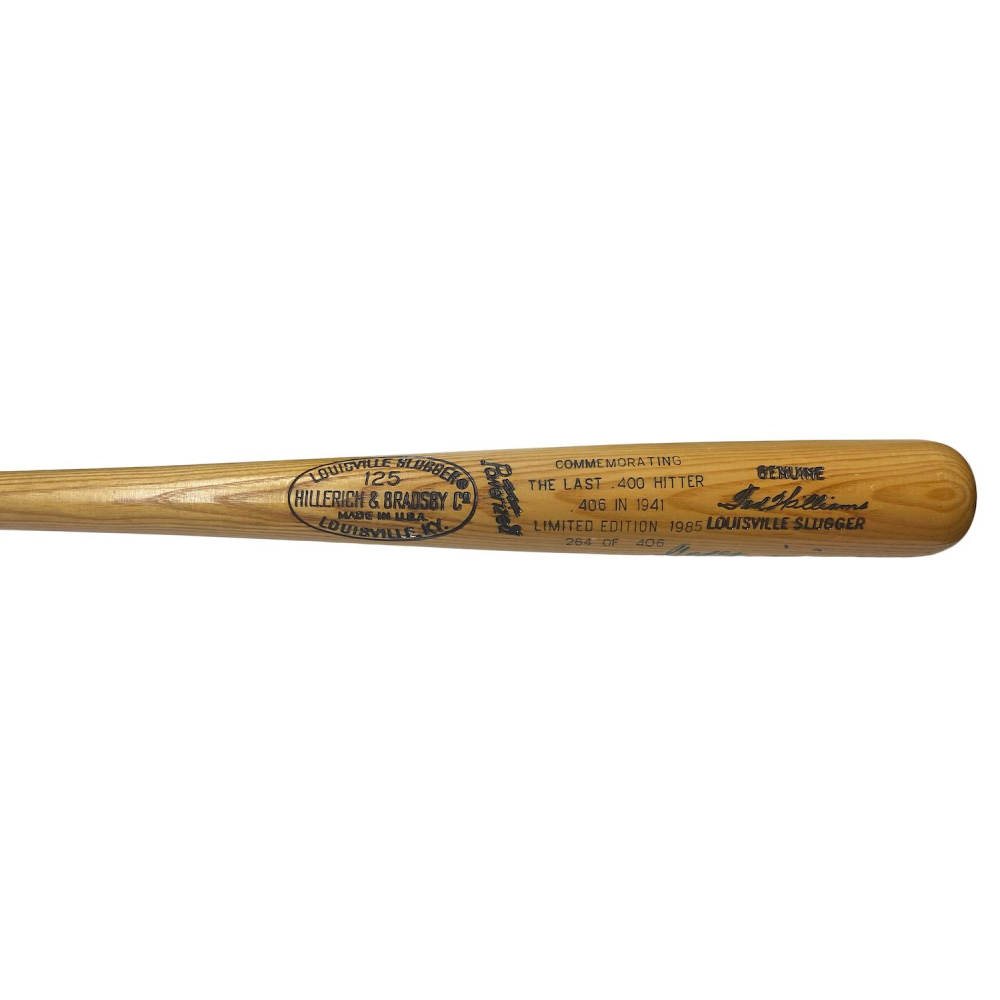 Ted Williams Signed LE Louisville Slugger Commemorative Baseball Bat