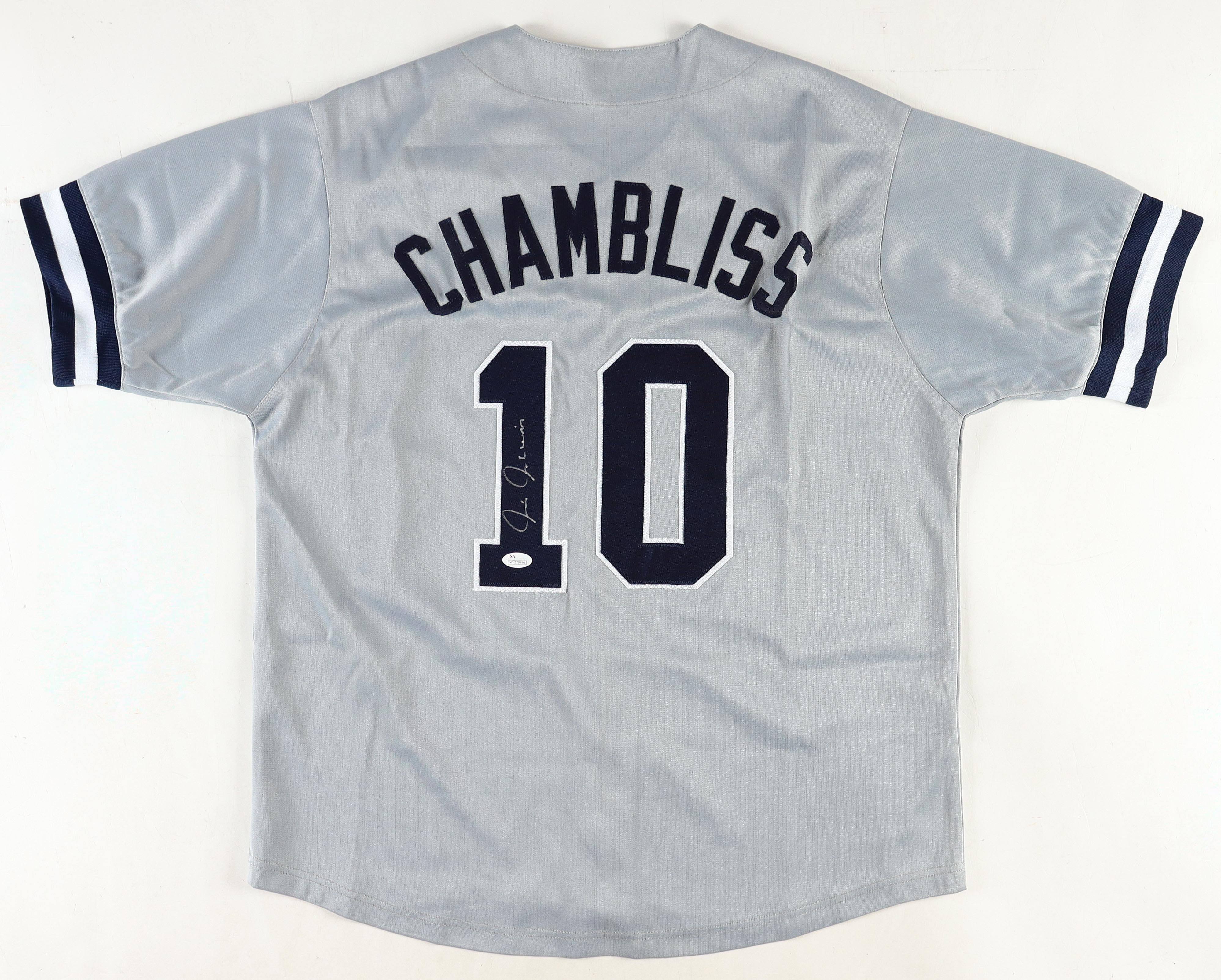 Chris Chambliss Signed Jersey (JSA) at PristineAuction.com Chris Chambliss Signed Jersey (JSA) at PristineAuction.com