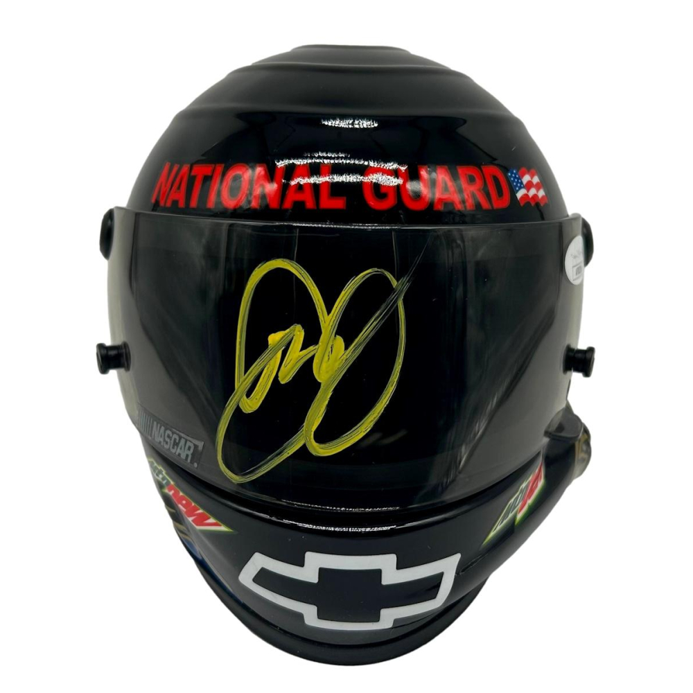 Dale Earnhardt Jr. Signed National Guard NASCAR Mini Helmet (JSA ...