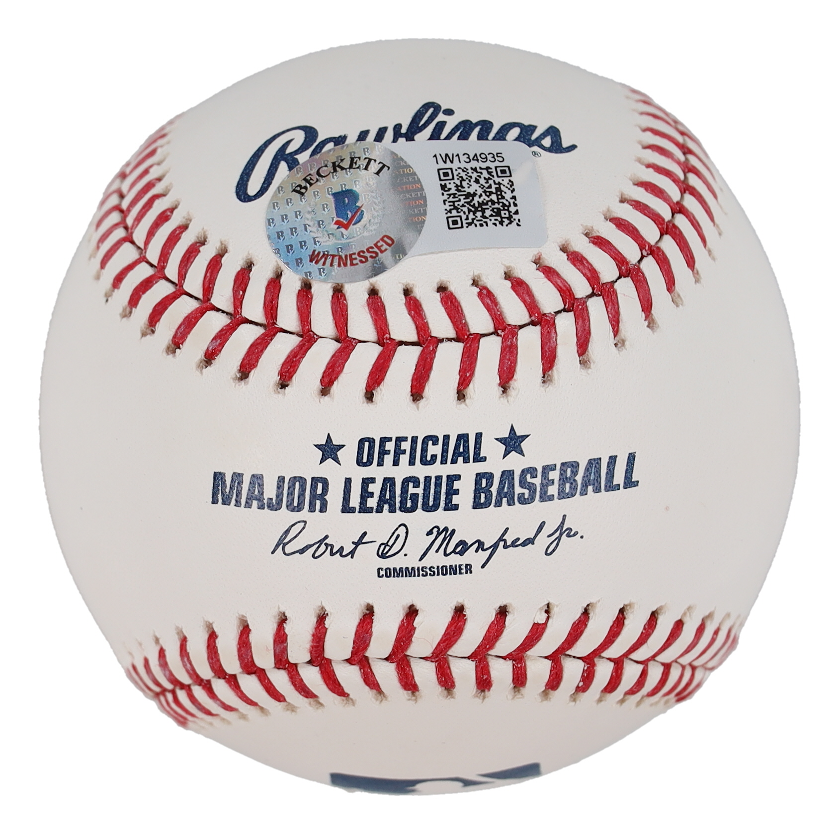 Ronald Acuna Jr. Signed OML Baseball Inscribed "2023 NL MVP" (Beckett) at PristineAuction.com Ronald Acuna Jr. Signed OML Baseball Inscribed "2023 NL MVP" (Beckett) at PristineAuction.com