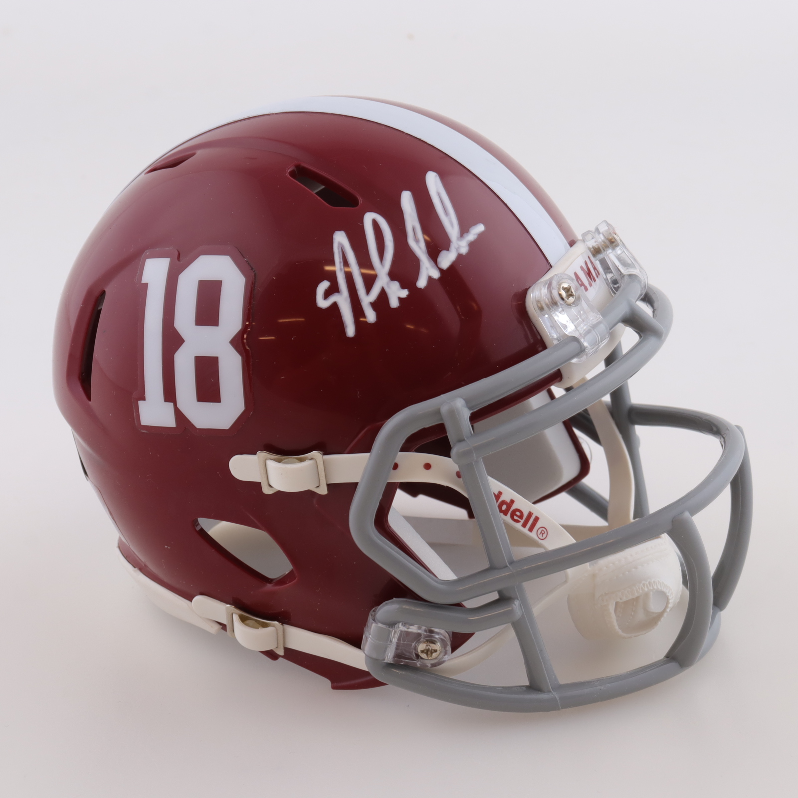 Nick Saban Signed Alabama Crimson Tide Speed Mini Helmet (Beckett) at PristineAuction.com Nick Saban Signed Alabama Crimson Tide Speed Mini Helmet (Beckett) at PristineAuction.com