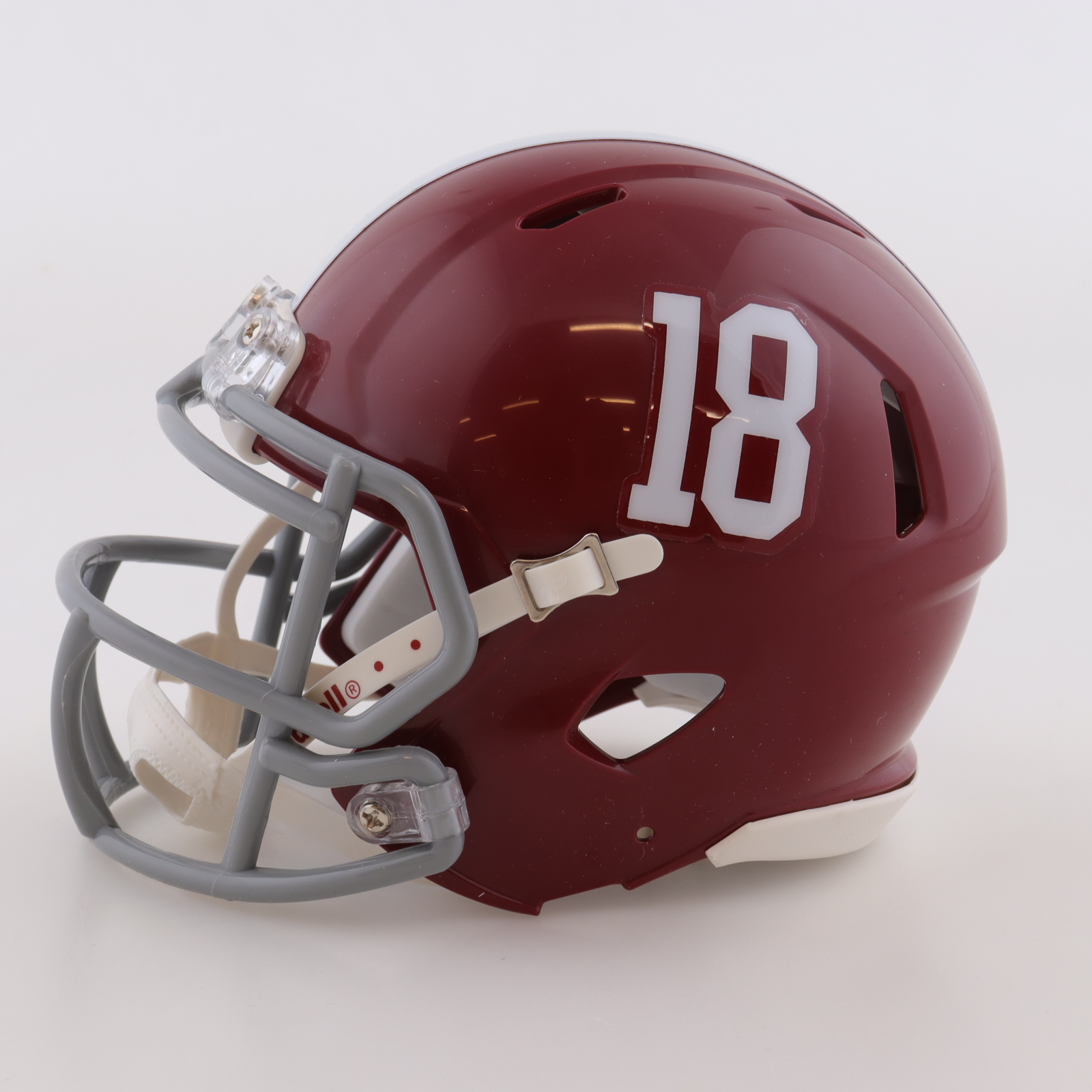 Nick Saban Signed Alabama Crimson Tide Speed Mini Helmet (Beckett) at PristineAuction.com Nick Saban Signed Alabama Crimson Tide Speed Mini Helmet (Beckett) at PristineAuction.com