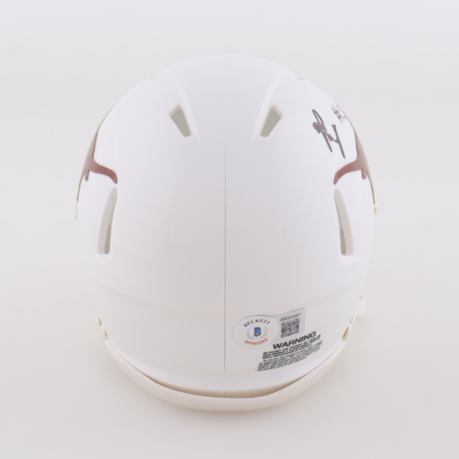 Bijan Robinson Signed Texas Longhorns Speed Mini Helmet (Beckett) at PristineAuction.com Bijan Robinson Signed Texas Longhorns Speed Mini Helmet (Beckett) at PristineAuction.com