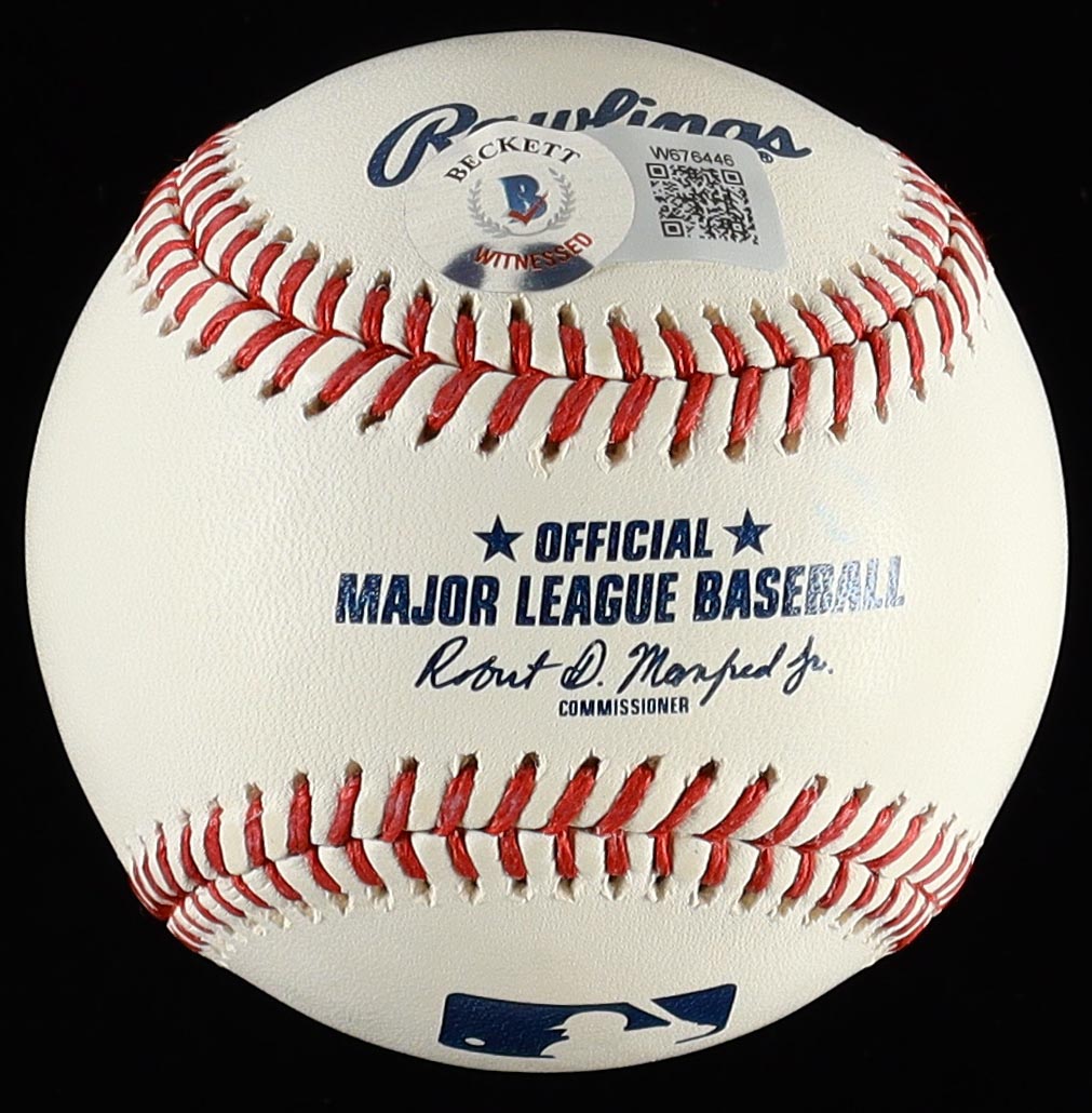 Francisco Javier Alvarez Signed OML Baseball Inscribed "MLB Debut 9-30-22" (Beckett) at PristineAuction.com Francisco Javier Alvarez Signed OML Baseball Inscribed "MLB Debut 9-30-22" (Beckett) at PristineAuction.com