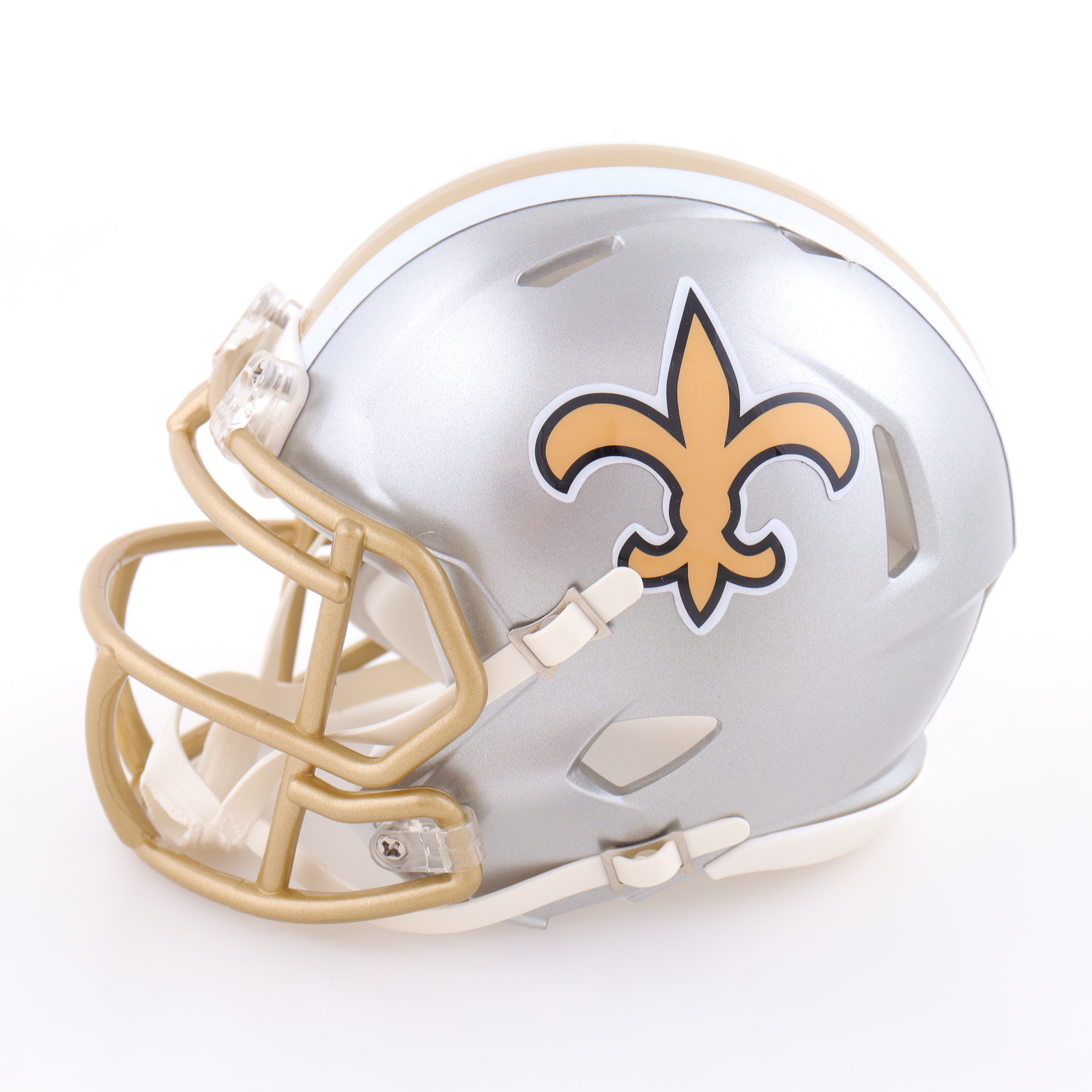 Chris Olave Signed Saints Flash Alternate Speed Mini Helmet (Beckett) at PristineAuction.com Chris Olave Signed Saints Flash Alternate Speed Mini Helmet (Beckett) at PristineAuction.com