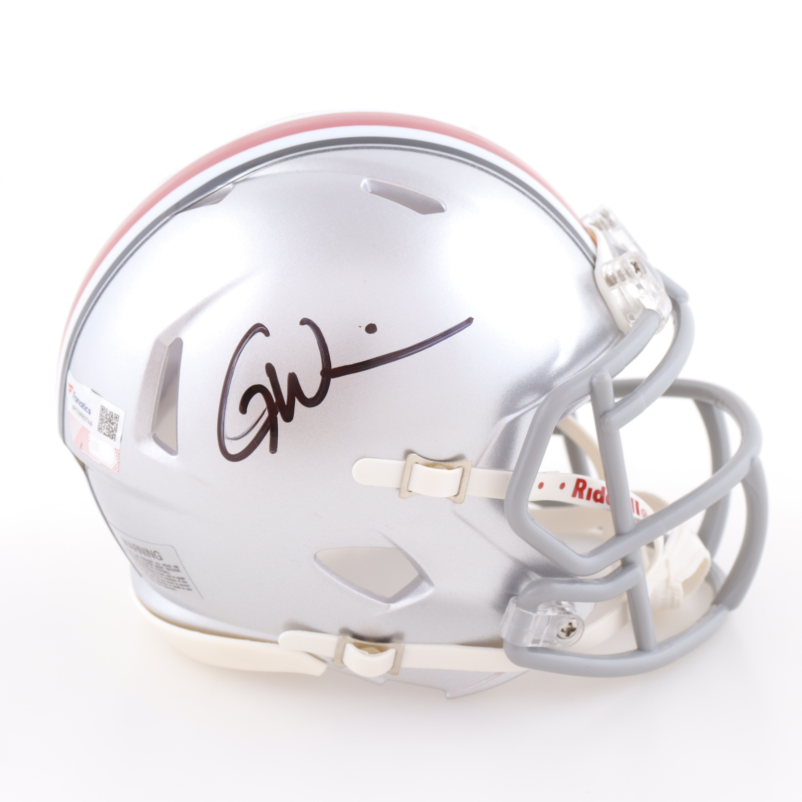 Garrett Wilson Signed Buckeyes Speed Mini Helmet (Fanatics) at PristineAuction.com Garrett Wilson Signed Buckeyes Speed Mini Helmet (Fanatics) at PristineAuction.com