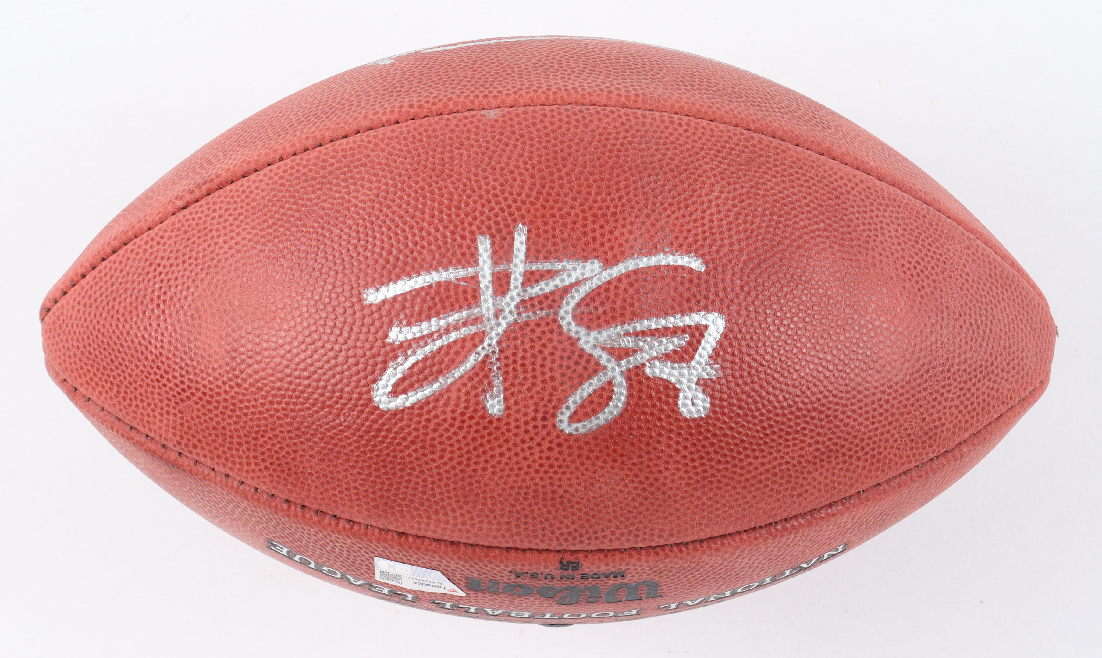 Patrick Mahomes & Travis Kelce Signed Official NFL "The Duke" SB LVII Logo Football (Fanatics) at PristineAuction.com Patrick Mahomes & Travis Kelce Signed Official NFL "The Duke" SB LVII Logo Football (Fanatics) at PristineAuction.com