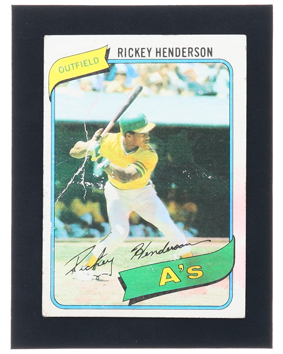 Rickey Henderson 1980 Topps #482 RC at PristineAuction.com Rickey Henderson 1980 Topps #482 RC at PristineAuction.com