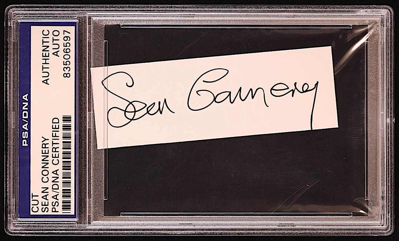 Sean Connery Signed Cut (PSA) at PristineAuction.com Sean Connery Signed Cut (PSA) at PristineAuction.com