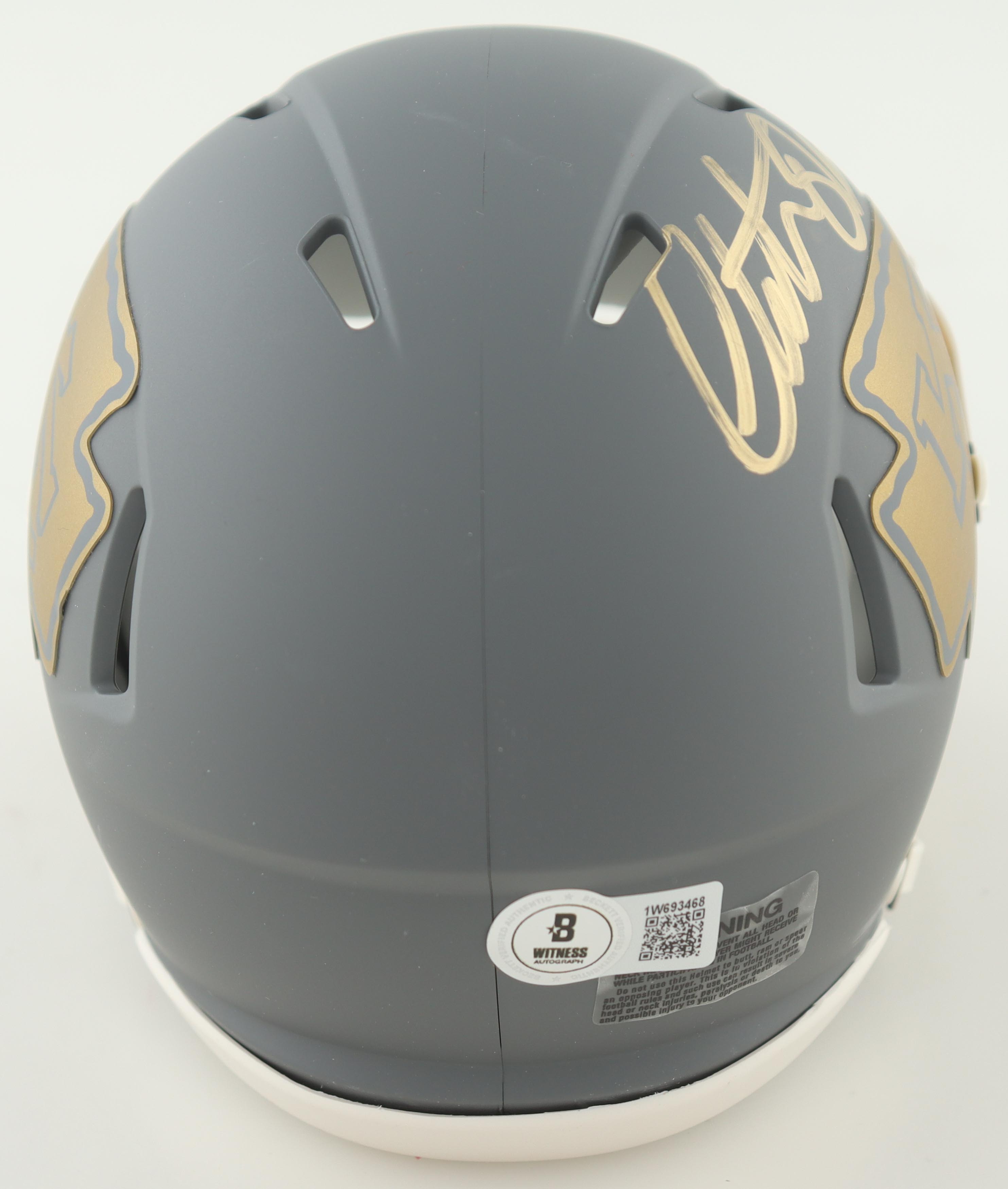 Christian Okoye Signed Chiefs Slate Alternate Speed Mini Helmet (Beckett) at PristineAuction.com Christian Okoye Signed Chiefs Slate Alternate Speed Mini Helmet (Beckett) at PristineAuction.com