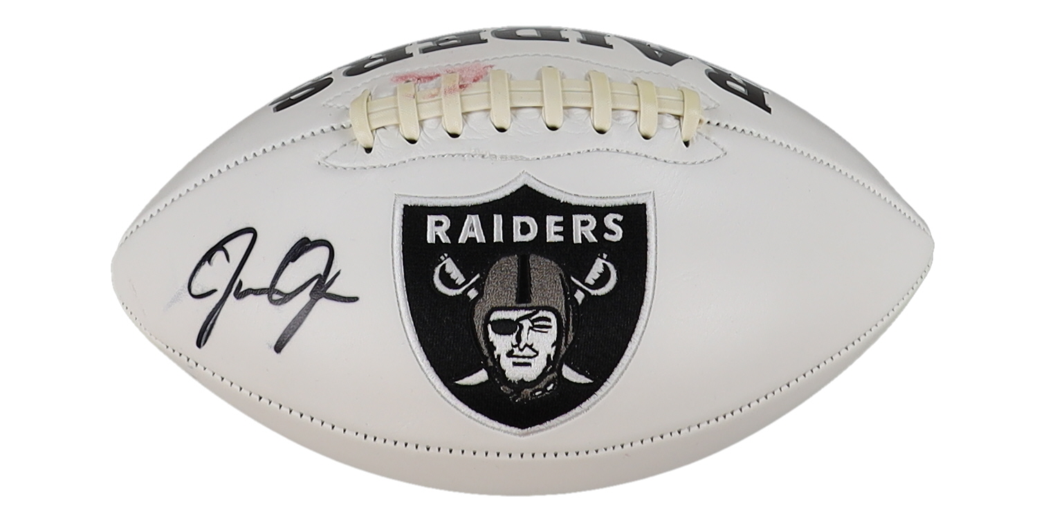 Josh Jacobs Signed Raiders Logo Football (Fanatics & Jacobs) at PristineAuction.com Josh Jacobs Signed Raiders Logo Football (Fanatics & Jacobs) at PristineAuction.com