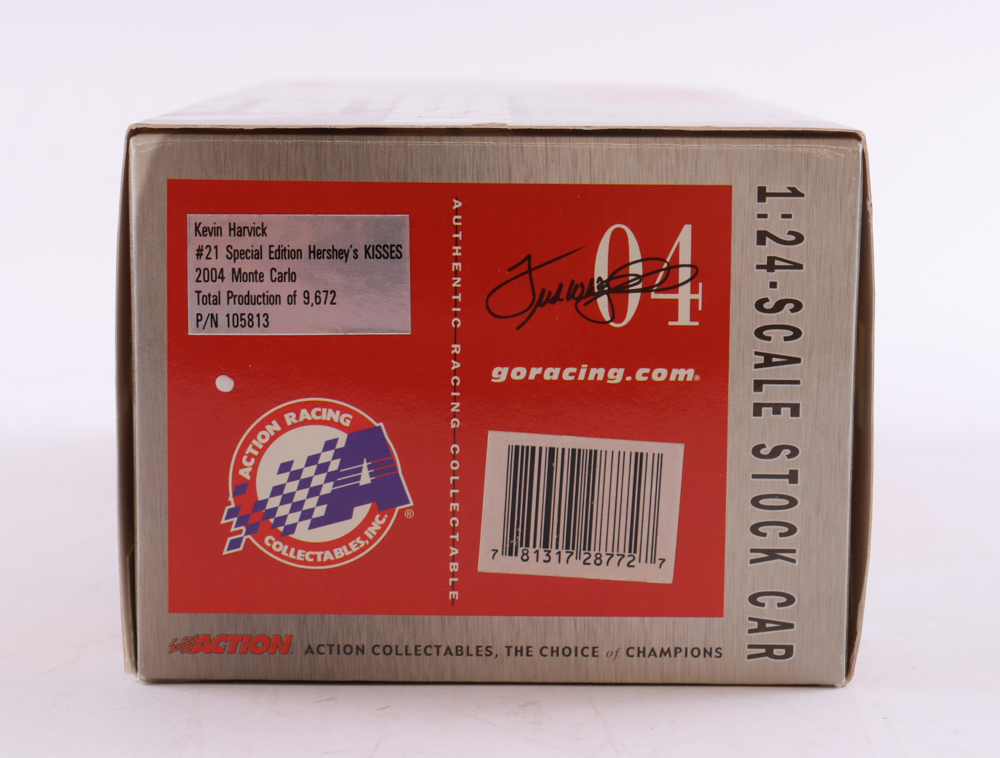 Kevin Harvick Signed NASCAR #21 Special Edition Hershey's Kisses 2004 Monte Carlo- 1:24 Premium Action Diecast Car (PA) at PristineAuction.com Kevin Harvick Signed NASCAR #21 Special Edition Hershey's Kisses 2004 Monte Carlo- 1:24 Premium Action Diecast Car (PA) at PristineAuction.com