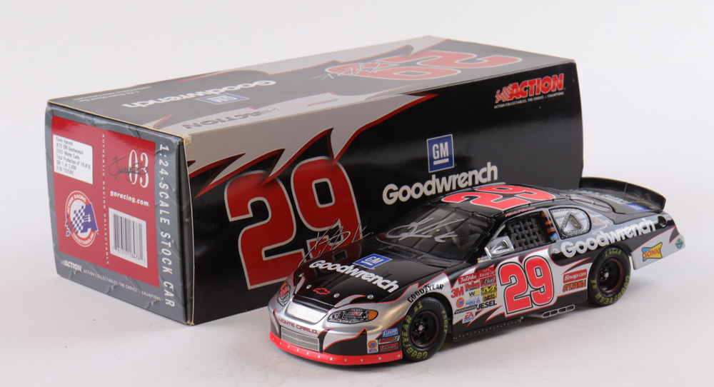 Kevin Harvick Signed LE #29 GM Goodwrench 2003 Monte Carlo 1:24 Die-Cast Car (PA) at PristineAuction.com Kevin Harvick Signed LE #29 GM Goodwrench 2003 Monte Carlo 1:24 Die-Cast Car (PA) at PristineAuction.com