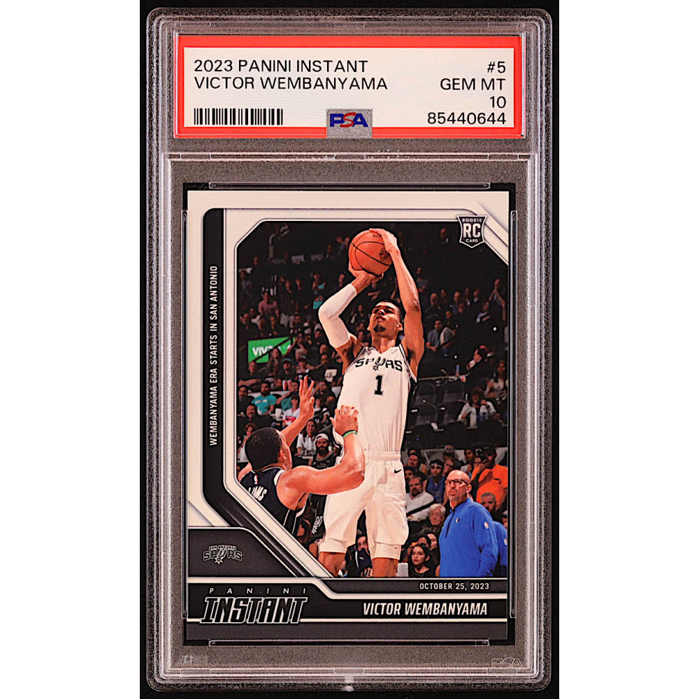 その他 2023 PANINI INSTANT WEMBANYAMA PSA10 2023 Panini Instant Victor Wembanyama RC Rookie #26 PSA 10