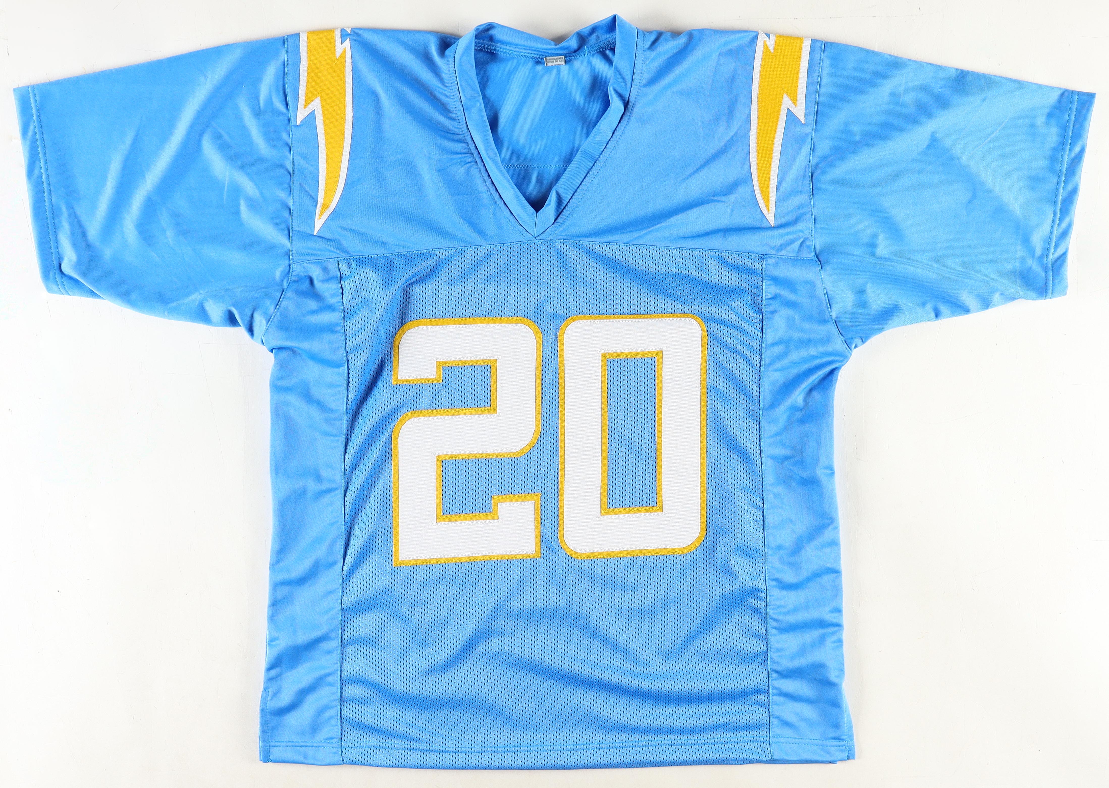 Natrone Means Signed Jersey Inscribed "94' AFC Champs!" (JSA) at PristineAuction.com Natrone Means Signed Jersey Inscribed "94' AFC Champs!" (JSA) at PristineAuction.com