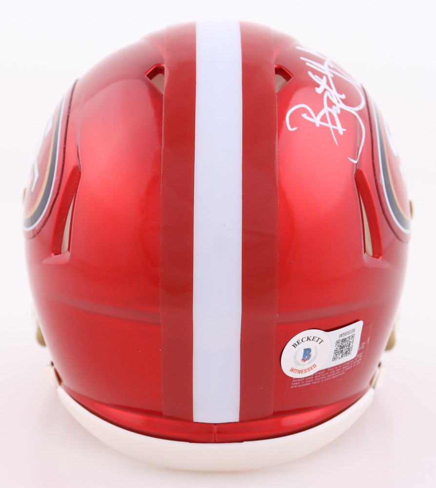 Bryant Young Signed 49ers Flash Alternate Speed Mini Helmet Inscribed "HOF 22" (Beckett) at PristineAuction.com Bryant Young Signed 49ers Flash Alternate Speed Mini Helmet Inscribed "HOF 22" (Beckett) at PristineAuction.com