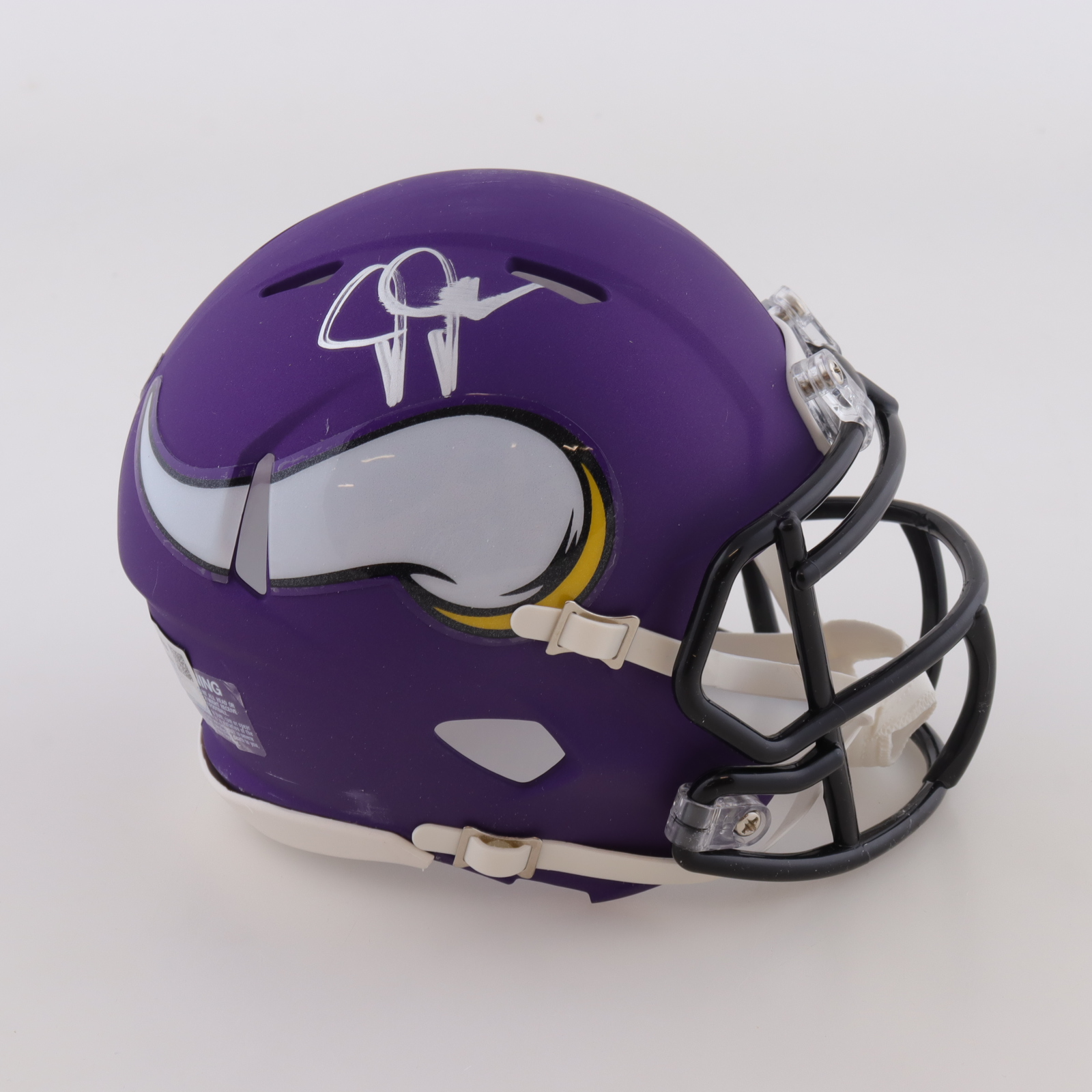 Jordan Addison Signed Vikings Speed Mini Helmet (Fanatics) at PristineAuction.com Jordan Addison Signed Vikings Speed Mini Helmet (Fanatics) at PristineAuction.com
