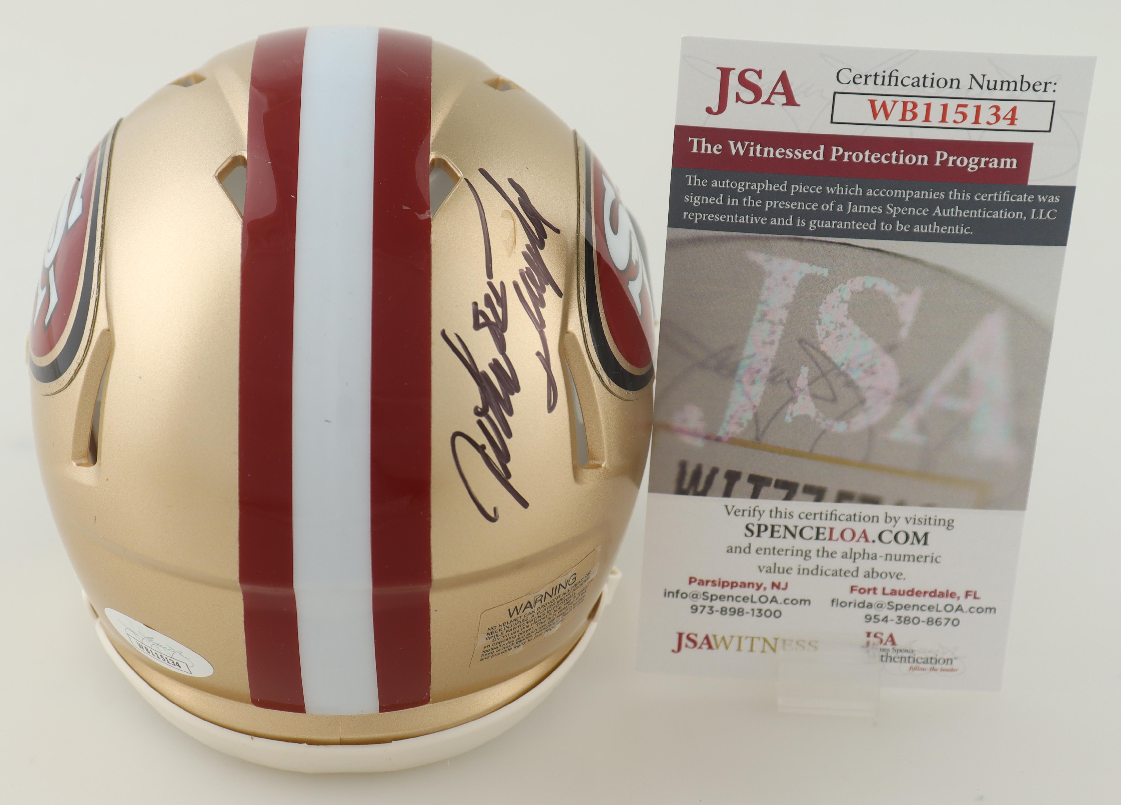 John Taylor Signed 49ers Speed Mini Helmet (JSA) at PristineAuction.com John Taylor Signed 49ers Speed Mini Helmet (JSA) at PristineAuction.com