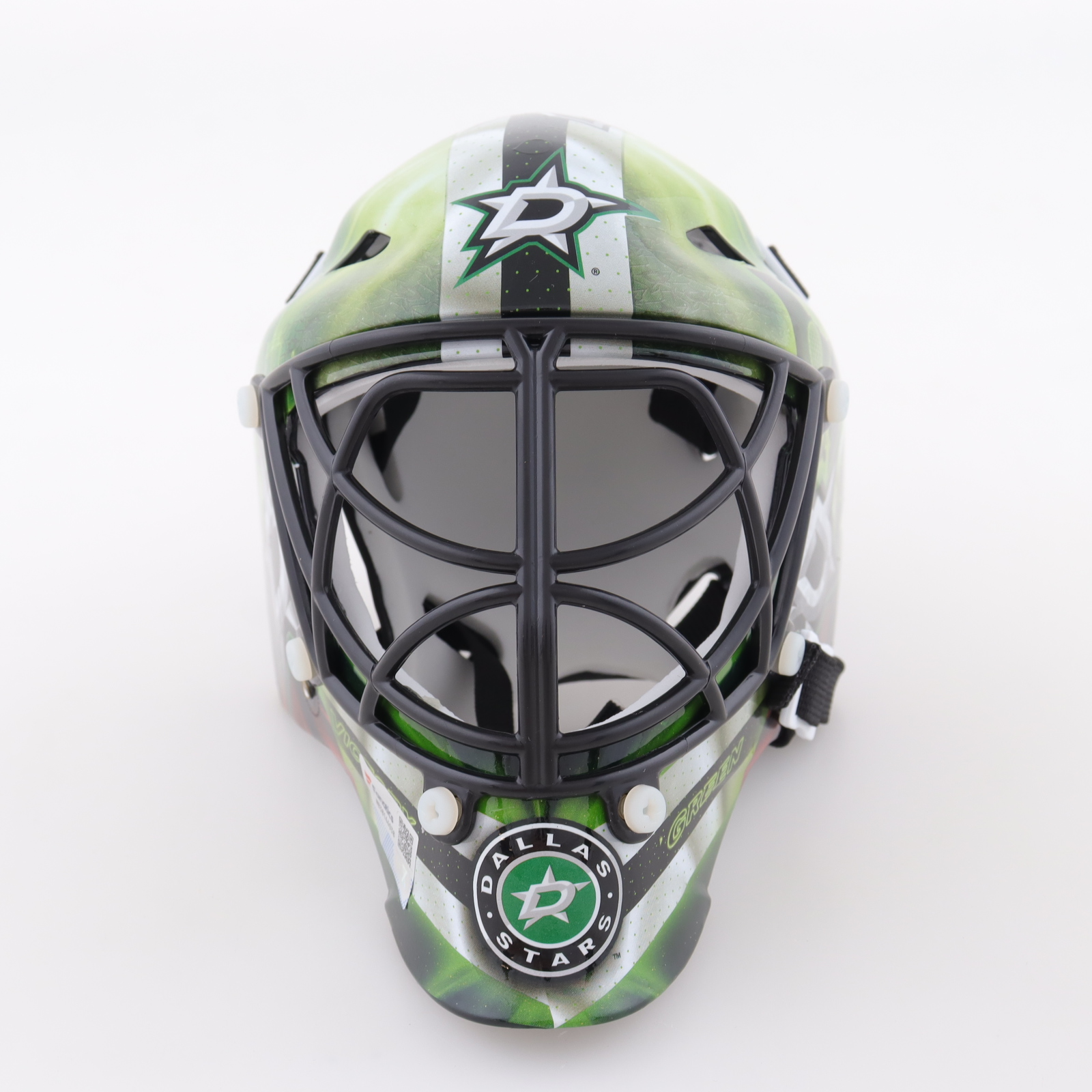 Jake Oettinger Signed Stars Mini Hockey Goalie Mask (Fanatics) at PristineAuction.com Jake Oettinger Signed Stars Mini Hockey Goalie Mask (Fanatics) at PristineAuction.com