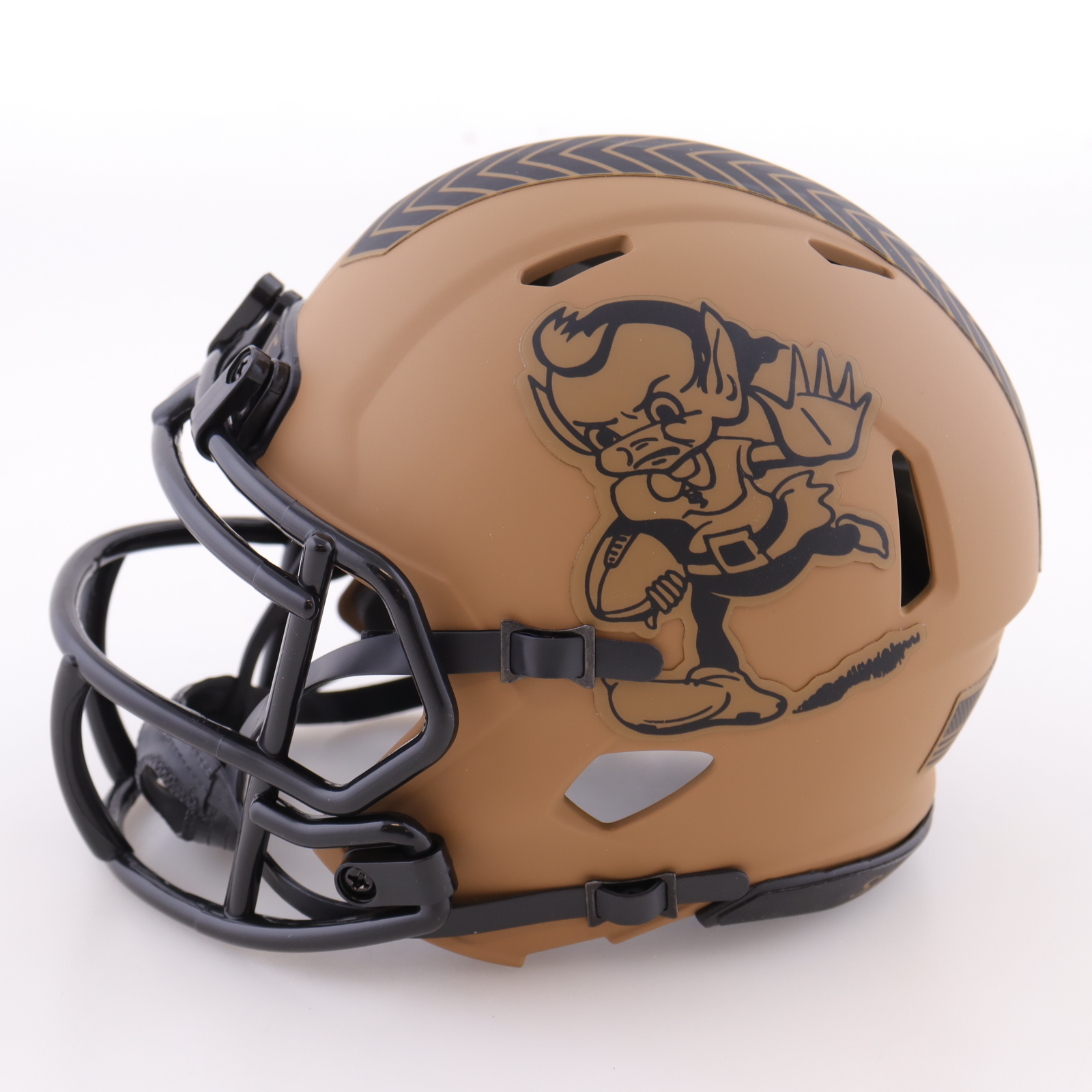 Joe Thomas Signed Browns Salute to Service Alternate Speed Mini Helmet (Schwartz) at PristineAuction.com Joe Thomas Signed Browns Salute to Service Alternate Speed Mini Helmet (Schwartz) at PristineAuction.com