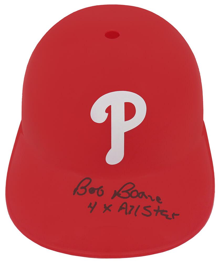 Bob Boone Signed Phillies Full-Size Batting Helmet Inscribed "4x All Star" (Schwartz) at PristineAuction.com Bob Boone Signed Phillies Full-Size Batting Helmet Inscribed "4x All Star" (Schwartz) at PristineAuction.com