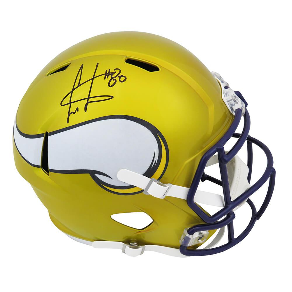 Cris Carter Signed Vikings Full-Size Flash Alternate Speed Helmet
