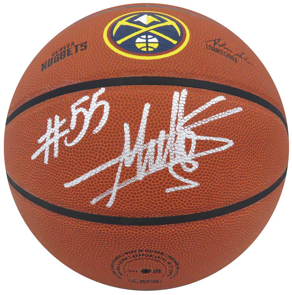 Dikembe Mutombo Signed Nuggets Logo Basketball (Schwartz) at PristineAuction.com Dikembe Mutombo Signed Nuggets Logo Basketball (Schwartz) at PristineAuction.com