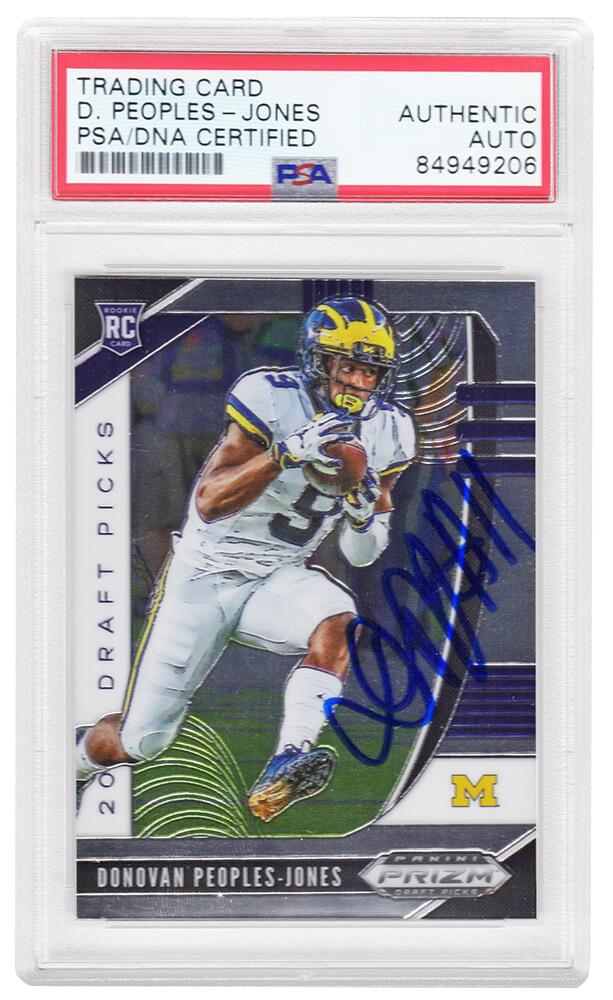 Donovan Peoples-Jones Signed 2020 Panini Prizm Draft Picks #136 RC (PSA) at PristineAuction.com Donovan Peoples-Jones Signed 2020 Panini Prizm Draft Picks #136 RC (PSA) at PristineAuction.com