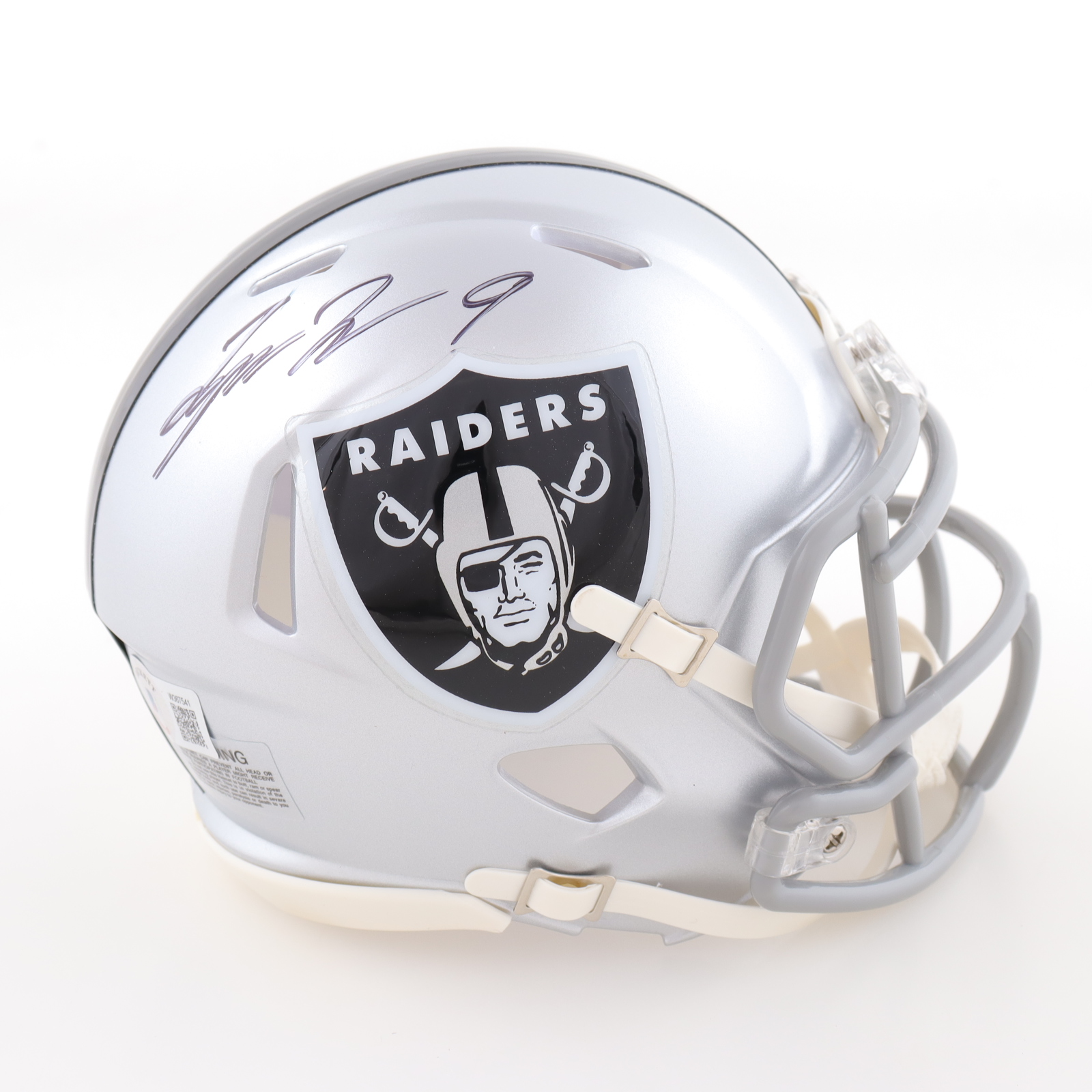 Tyree Wilson Signed Raiders Speed Mini Helmet (Beckett) at PristineAuction.com Tyree Wilson Signed Raiders Speed Mini Helmet (Beckett) at PristineAuction.com