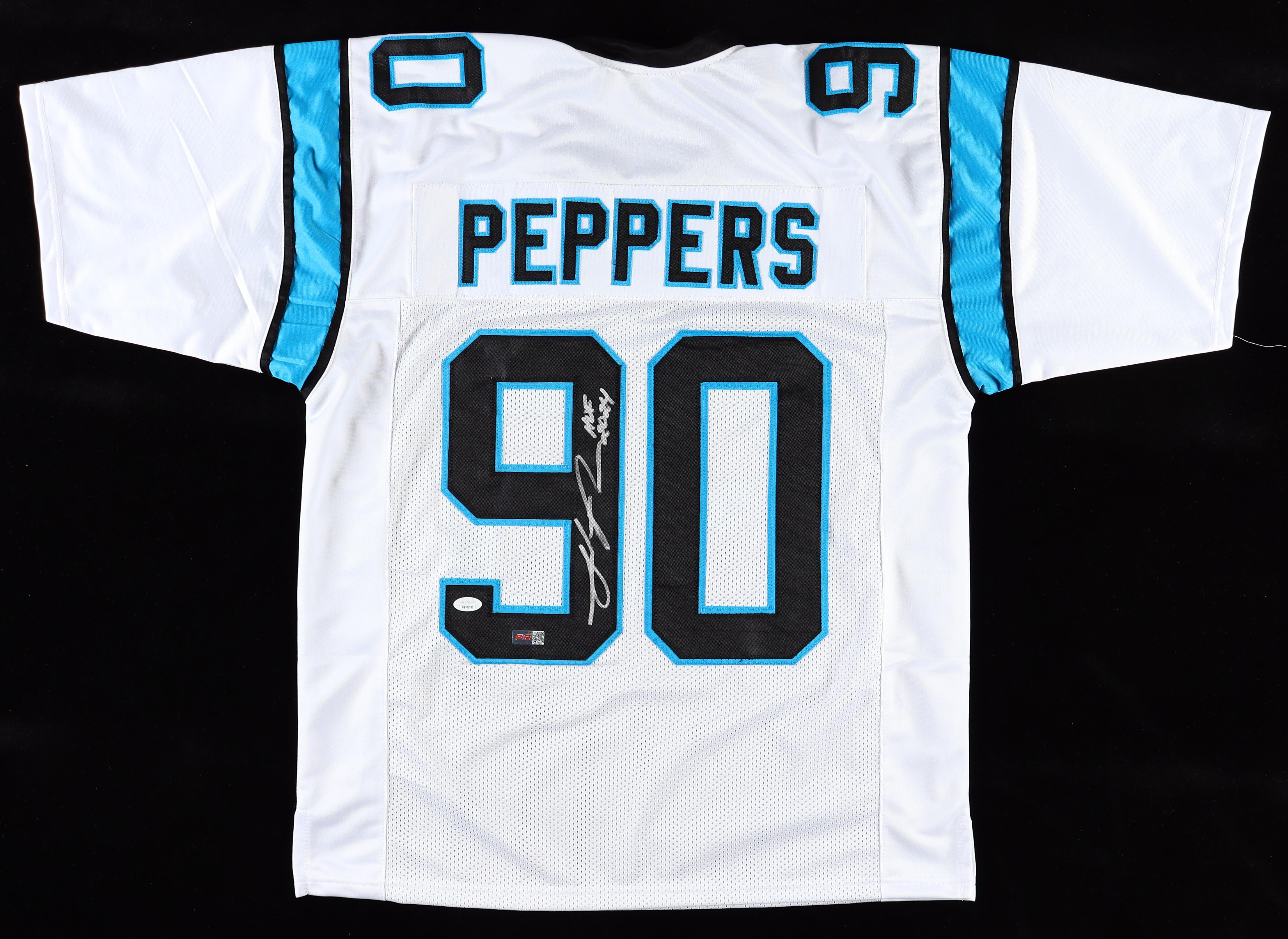 Julius Peppers Signed Jersey Inscribed "HOF 2024" (JSA) at PristineAuction.com Julius Peppers Signed Jersey Inscribed "HOF 2024" (JSA) at PristineAuction.com