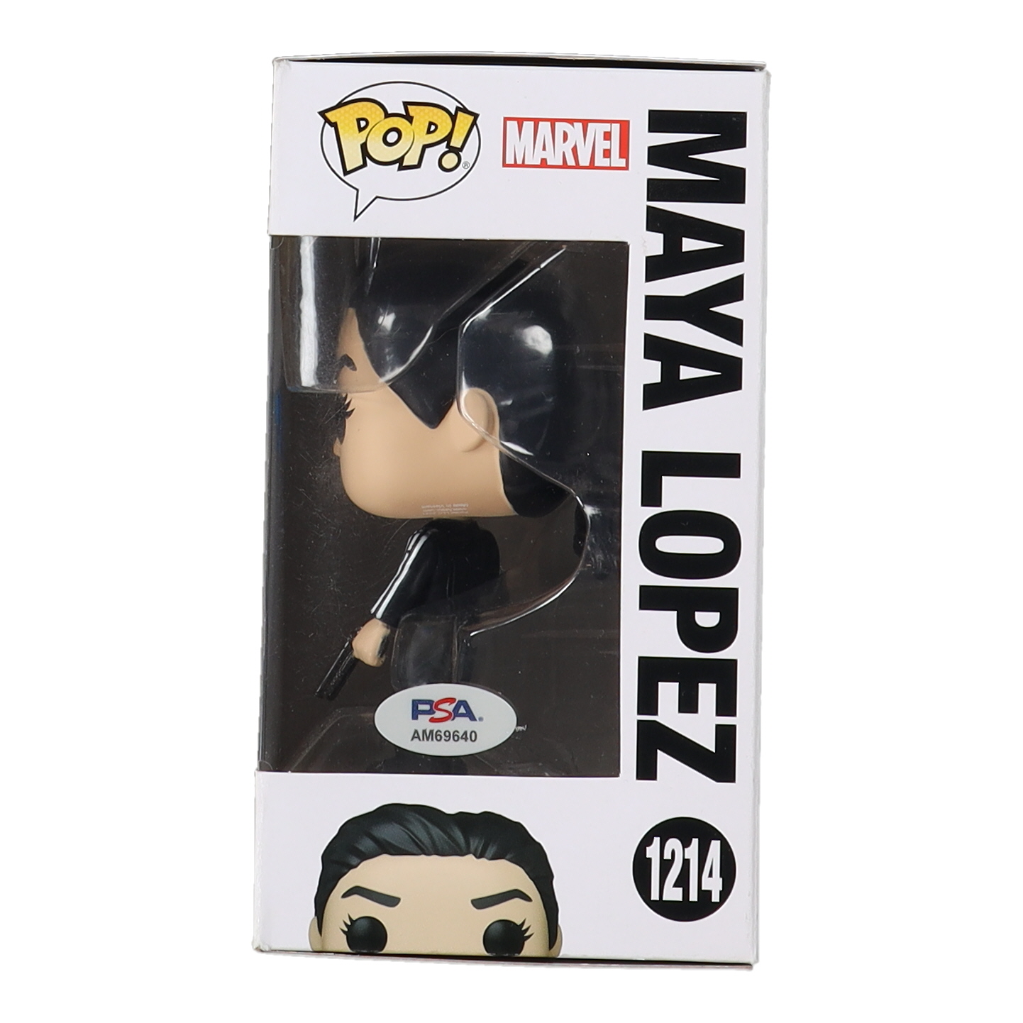 Alaqua Cox Signed "Hawkeye" #1214 Maya Lopez Funko Pop! Vinyl Figure (PSA) at PristineAuction.com Alaqua Cox Signed "Hawkeye" #1214 Maya Lopez Funko Pop! Vinyl Figure (PSA) at PristineAuction.com