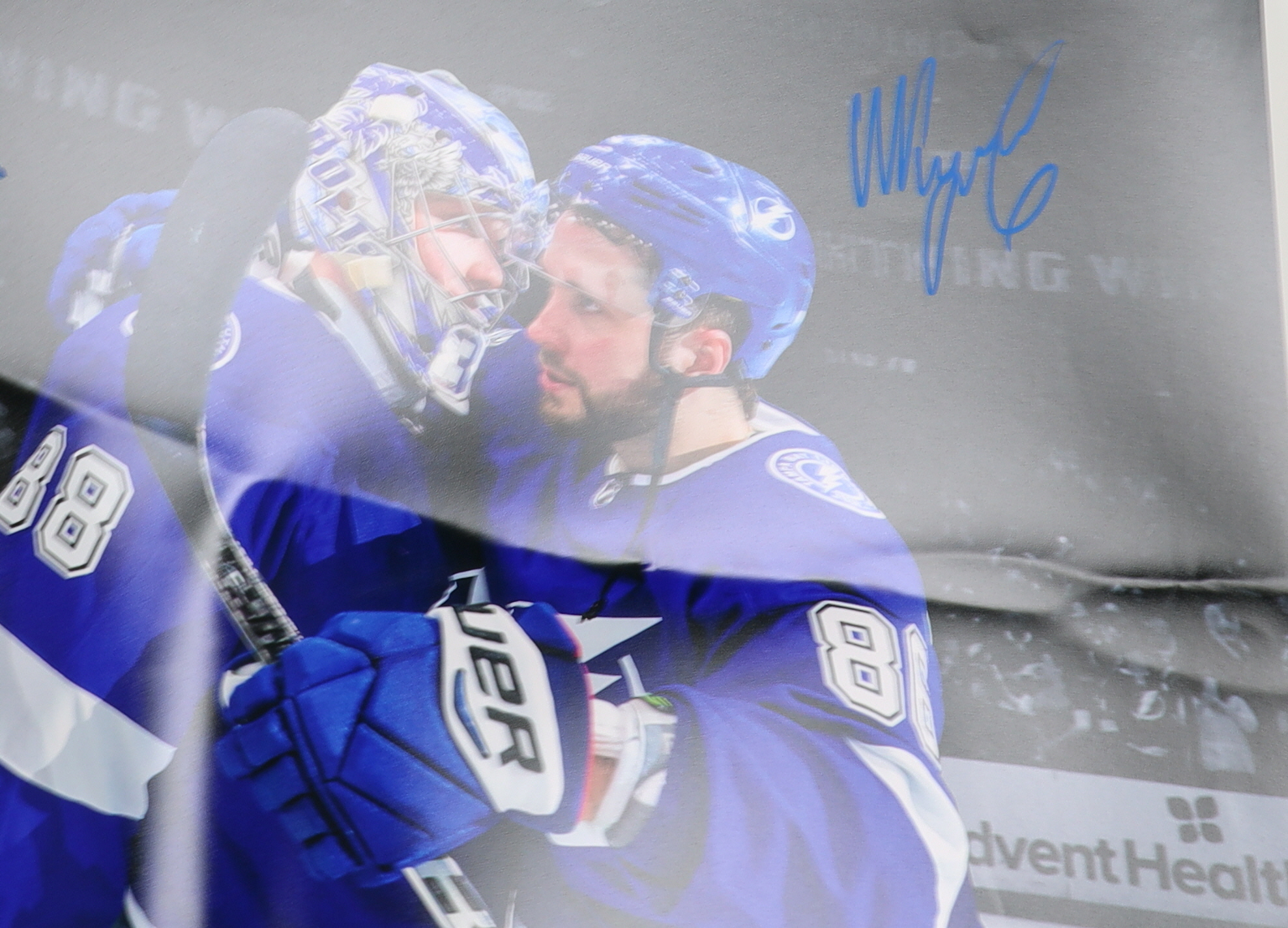 Andrei Vasilevskiy & Nikita Kucherov Signed Lightning 16x20 Photo (Fanatics) at PristineAuction.com Andrei Vasilevskiy & Nikita Kucherov Signed Lightning 16x20 Photo (Fanatics) at PristineAuction.com