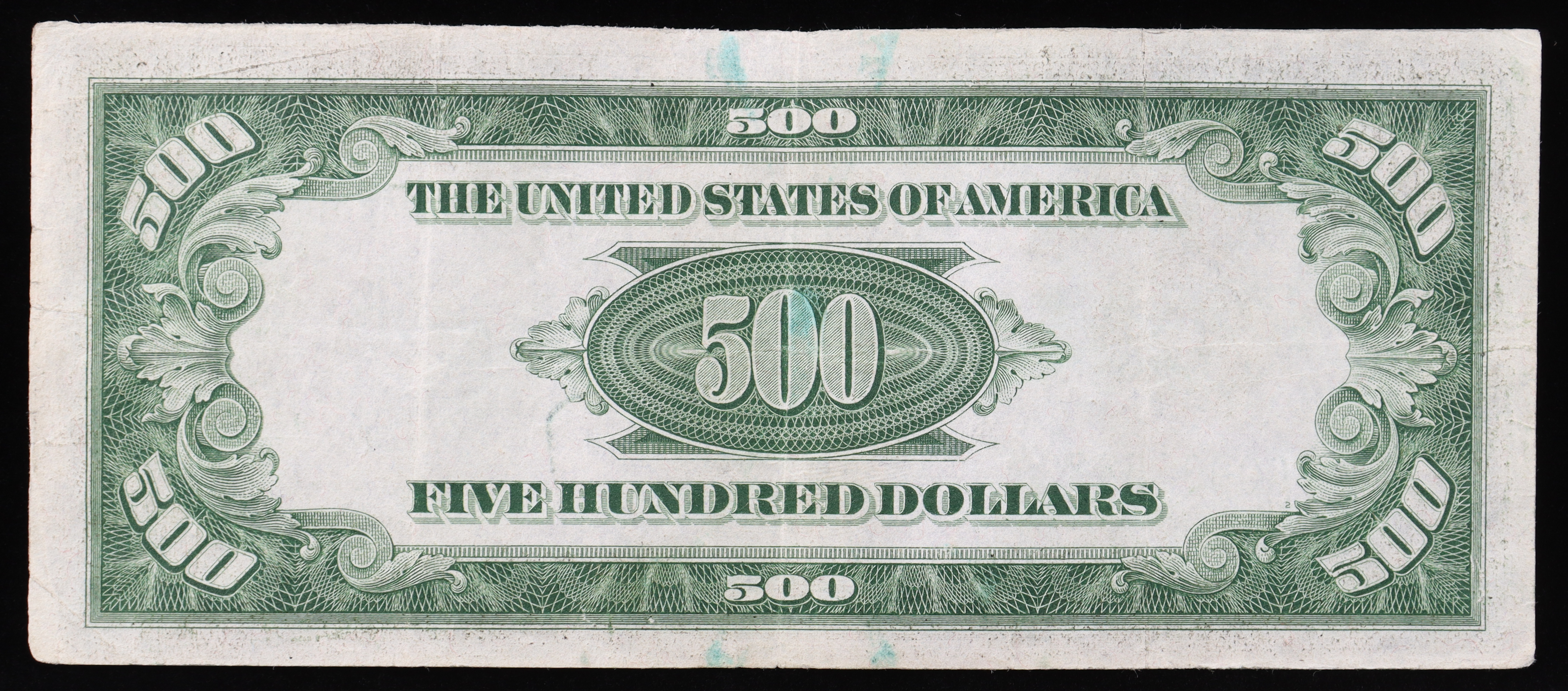 1934 $500 Five Hundred Dollar U.S. Bank Note at PristineAuction.com 1934 $500 Five Hundred Dollar U.S. Bank Note at PristineAuction.com