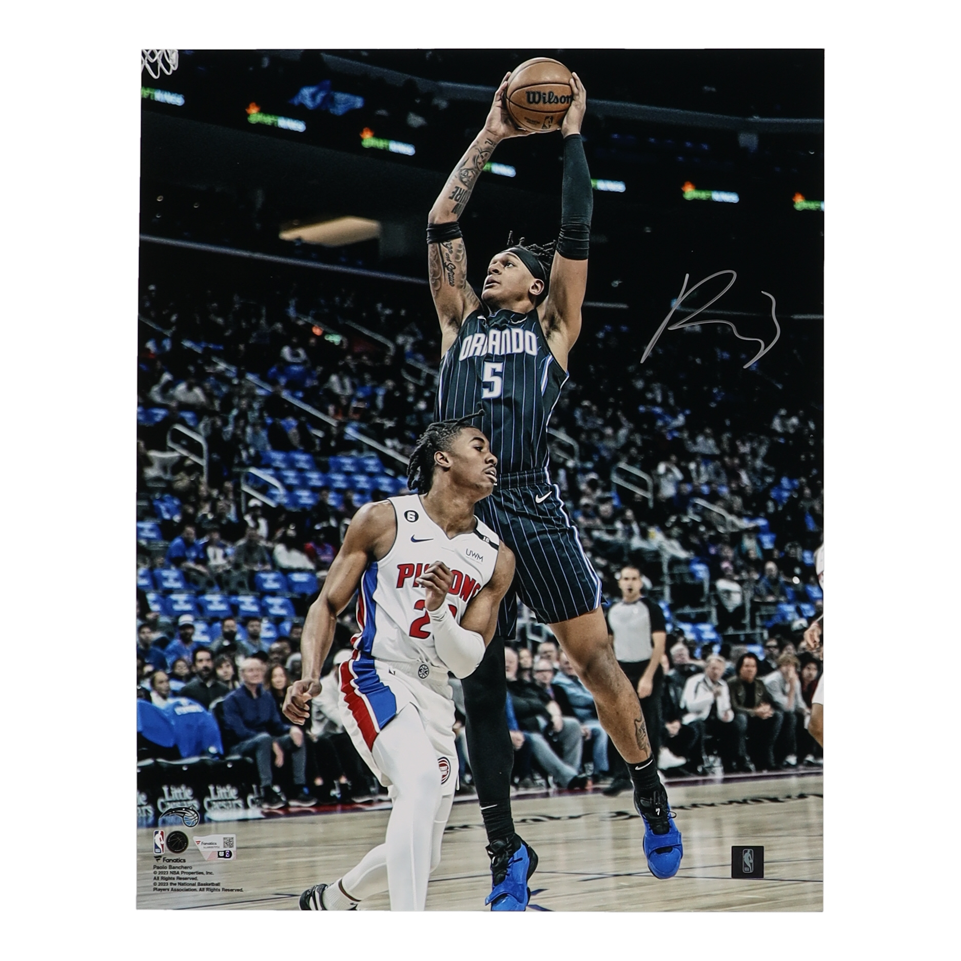 Paolo Banchero Signed Magic 16x20 Photo (Fanatics) at PristineAuction.com Paolo Banchero Signed Magic 16x20 Photo (Fanatics) at PristineAuction.com