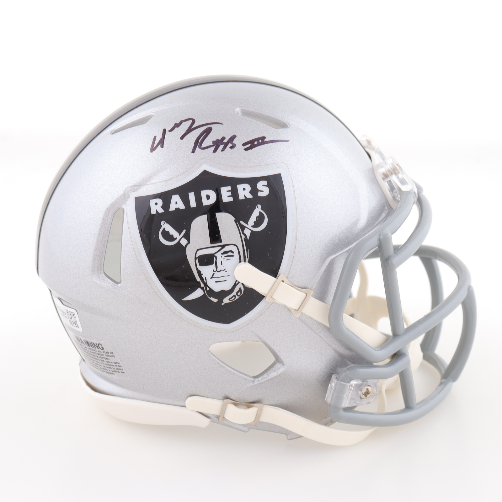 Henry Ruggs III Signed Raiders Speed Mini Helmet (Fanatics) at PristineAuction.com Henry Ruggs III Signed Raiders Speed Mini Helmet (Fanatics) at PristineAuction.com