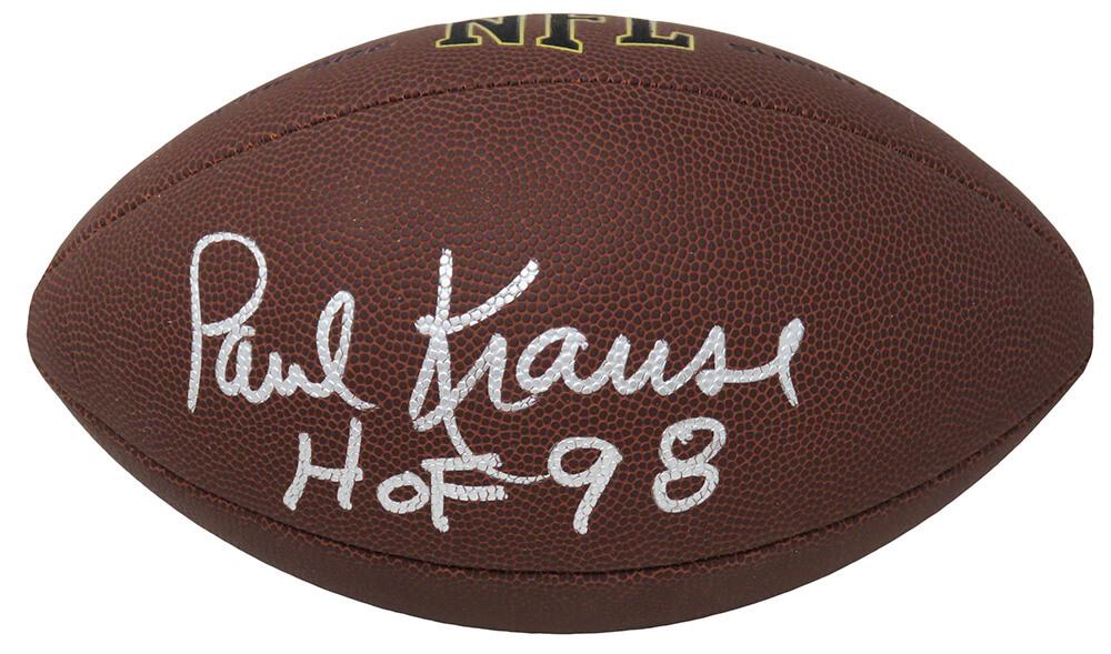 Paul Krause Signed NFL Football Inscribed "HOF 98" (Schwartz) at PristineAuction.com Paul Krause Signed NFL Football Inscribed "HOF 98" (Schwartz) at PristineAuction.com
