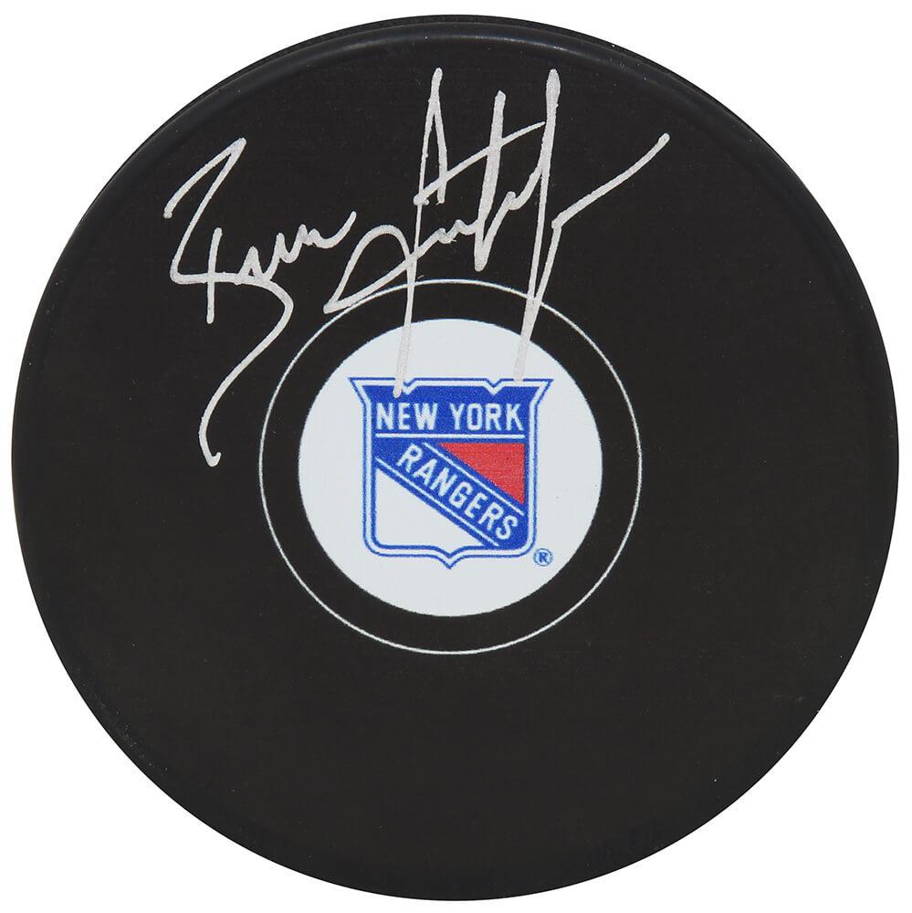 Brian Leetch Signed Rangers Logo Hockey Puck (Fanatics) at PristineAuction.com Brian Leetch Signed Rangers Logo Hockey Puck (Fanatics) at PristineAuction.com